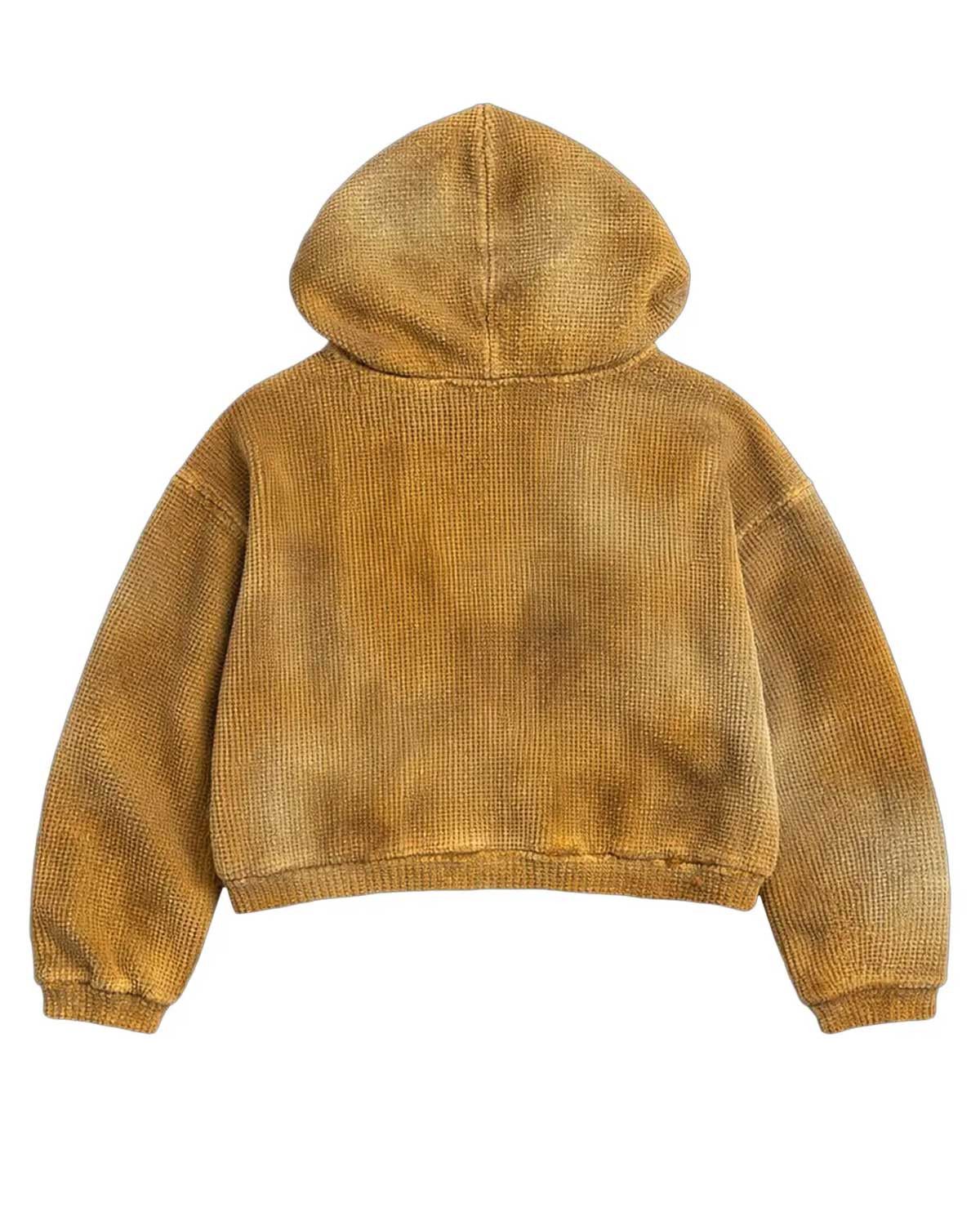 The GV Gallery GV Gallery Waffle Thermal Zip Up Hoodie Tan Size US XXL / EU 58 / 5 - 2 Thumbnail