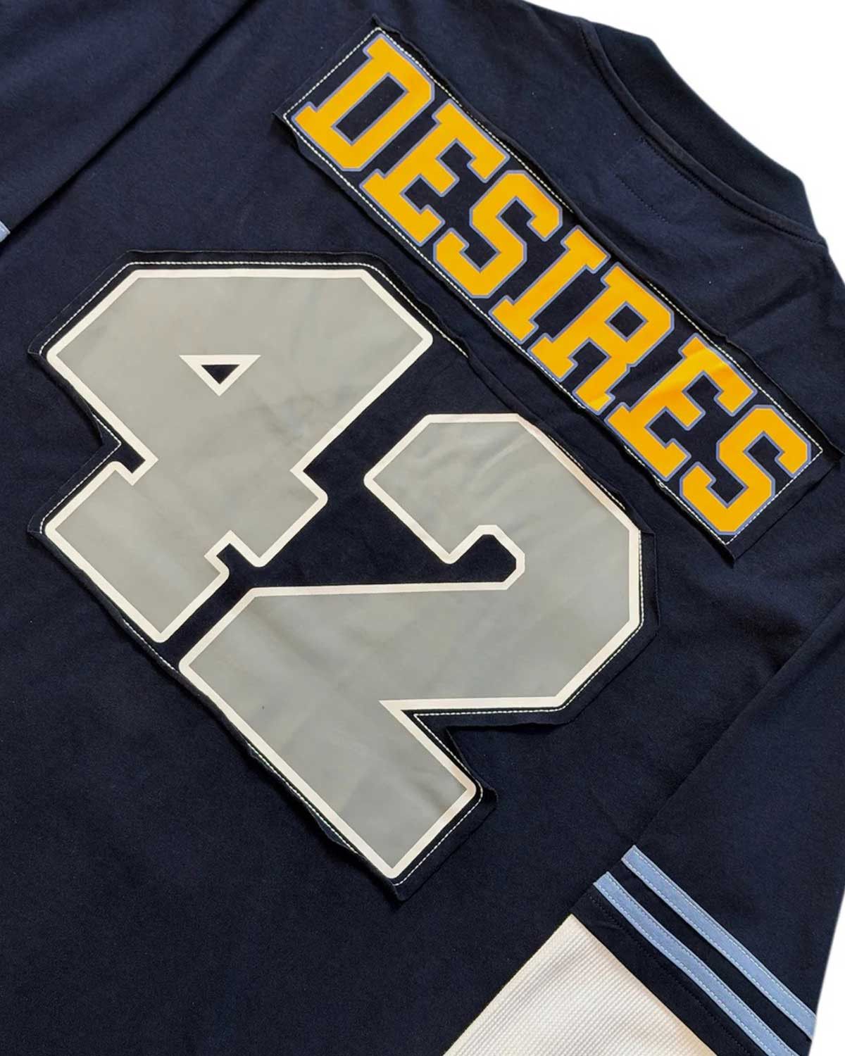 Bottega Desires Jackie Robinson L/S Blue Size US XXL / EU 58 / 5 - 4 Thumbnail