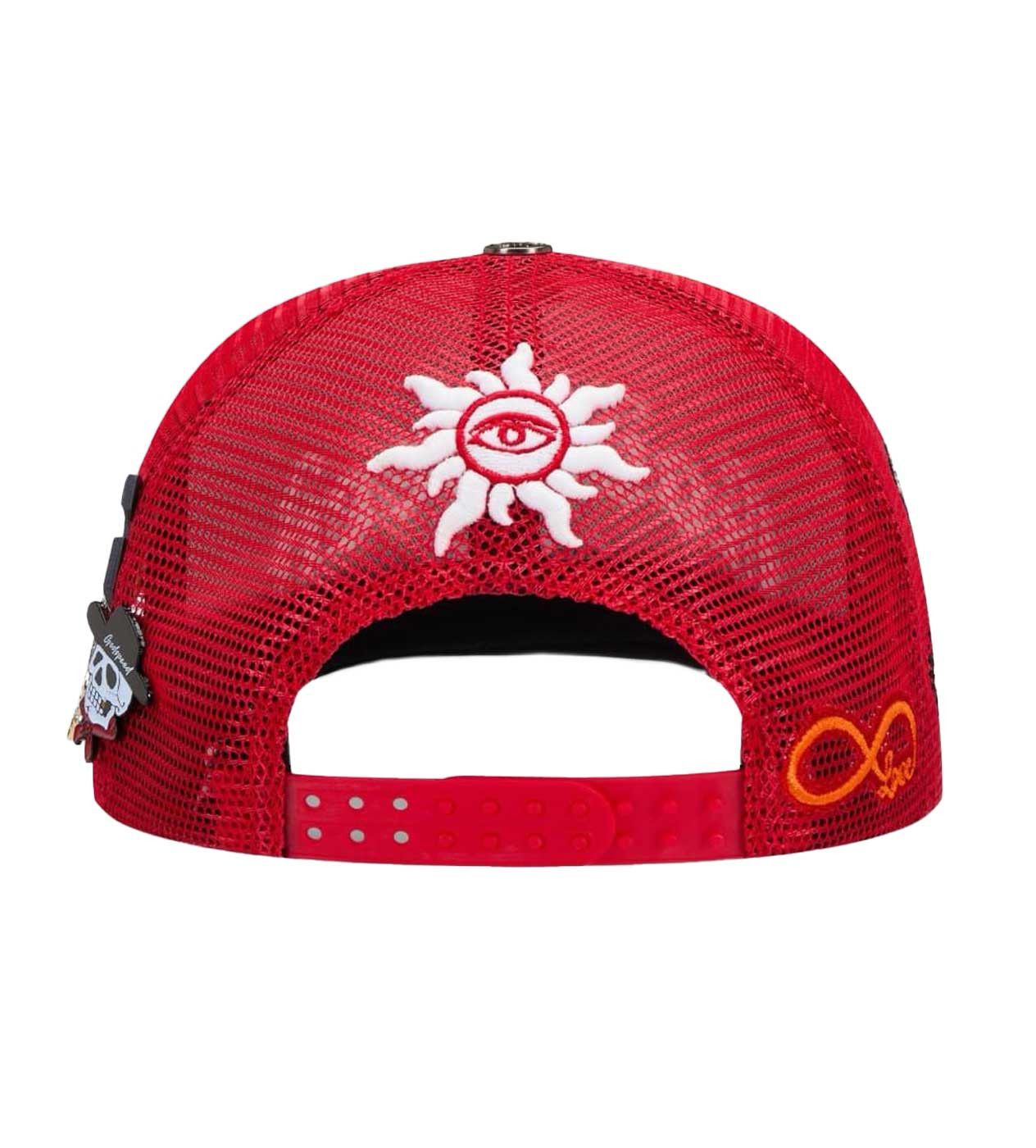 Godspeed Forever Trucker Hat Red Size ONE SIZE - 2 Thumbnail