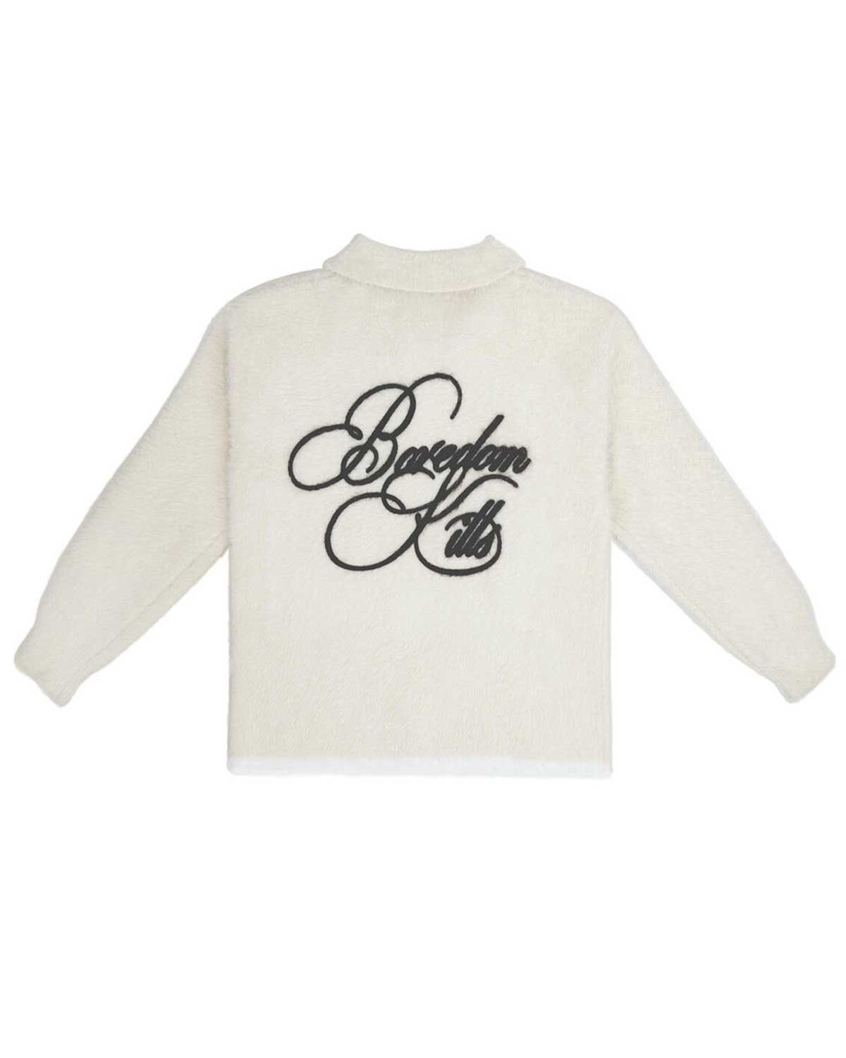 Other Boredom Kills Signature Mohair Polo Tee Cream Size US XXL / EU 58 / 5 - 2 Thumbnail