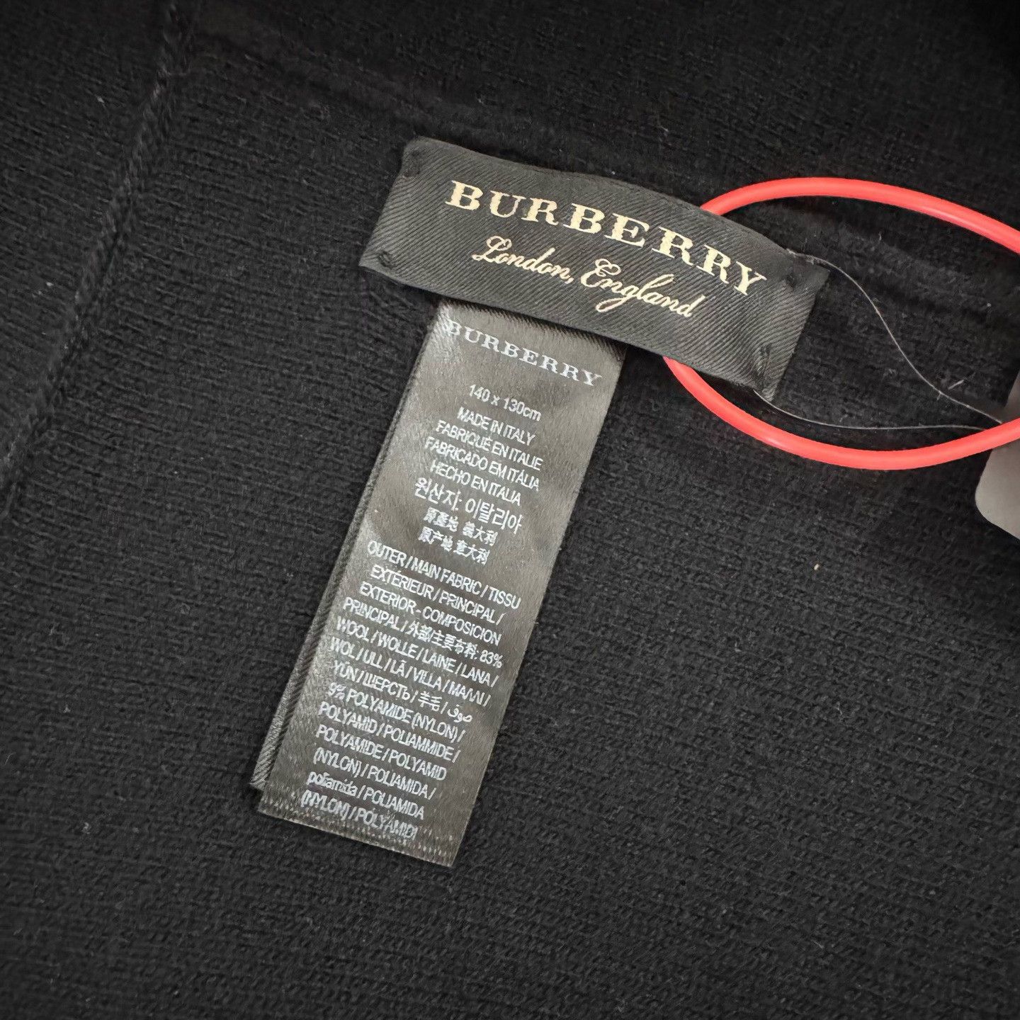 Burberry Burberry Contrast Trim Wool Cashmere Cape ONE SIZE Size US M / EU 48-50 / 2 - 5 Thumbnail