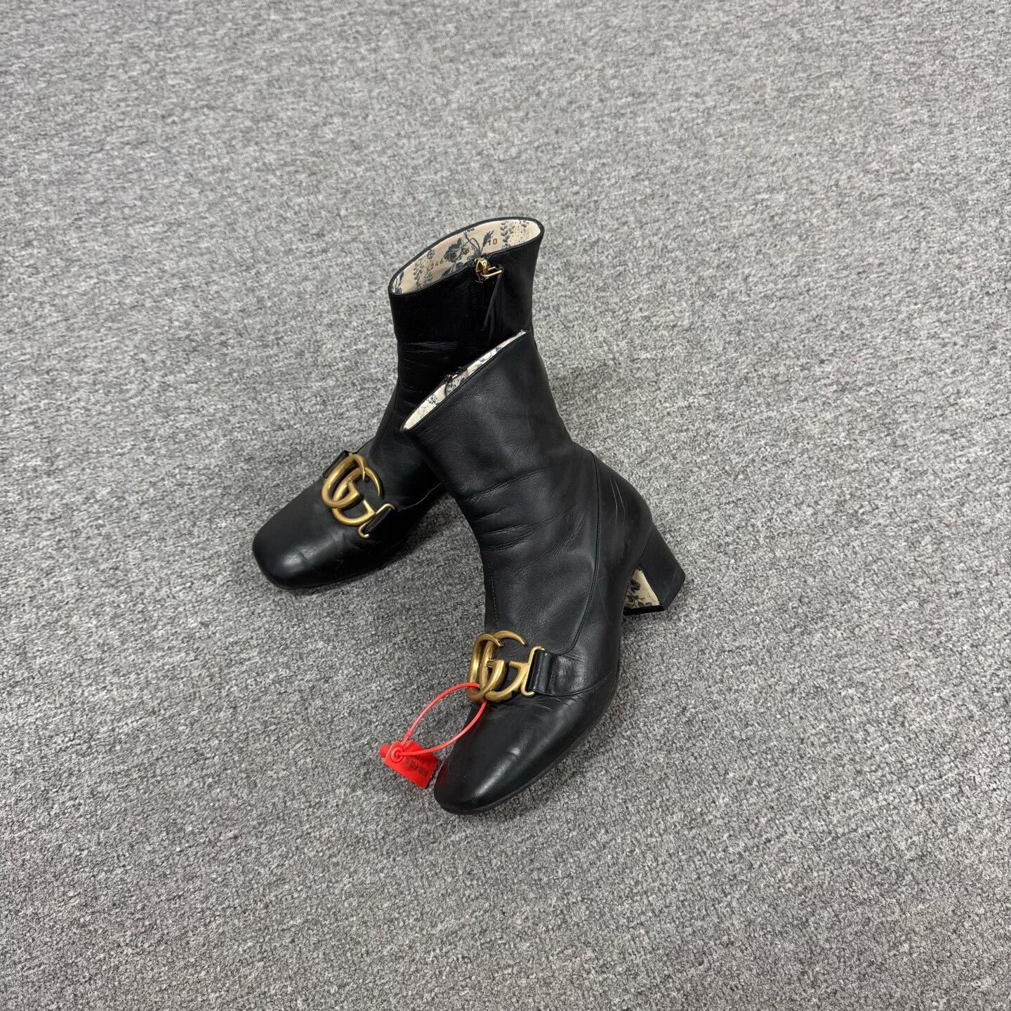 Gucci Gucci Double G Buckle Leather Boots 36.5 Size US 6.5 / IT 36.5 - 2 Thumbnail