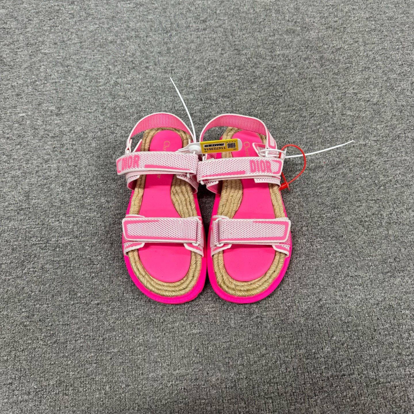 Dior Dior Pink Mesh Espadrille Sandals EU 39.5 Size US 9.5 / IT 39.5 - 4 Thumbnail