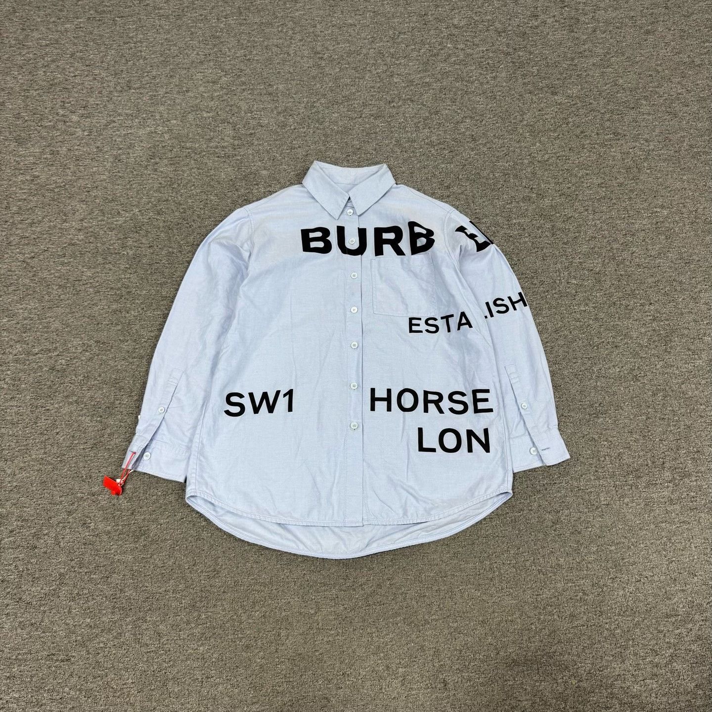 Burberry Burberry Horseferry Print Oxford Shirt US 6 Size S / US 4 / IT 40 - 2 Thumbnail