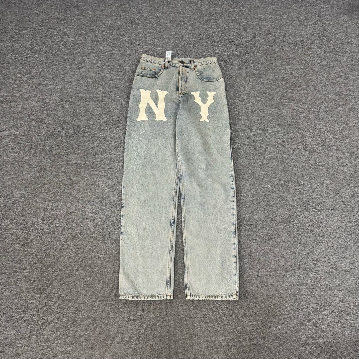 Gucci Gucci NY Patch Distressed Denim Jeans 29 Size US 29 - 2 Thumbnail
