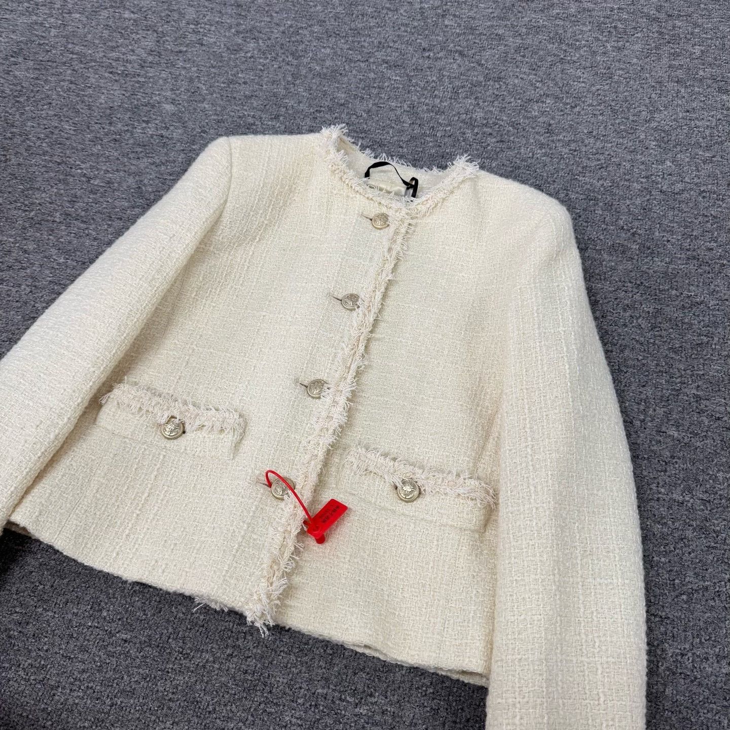 Max Mara Weekend Max Mara Tweed Raw Edge Jacket IT 36 Size XS / US 0-2 / IT 36-38 - 5 Thumbnail