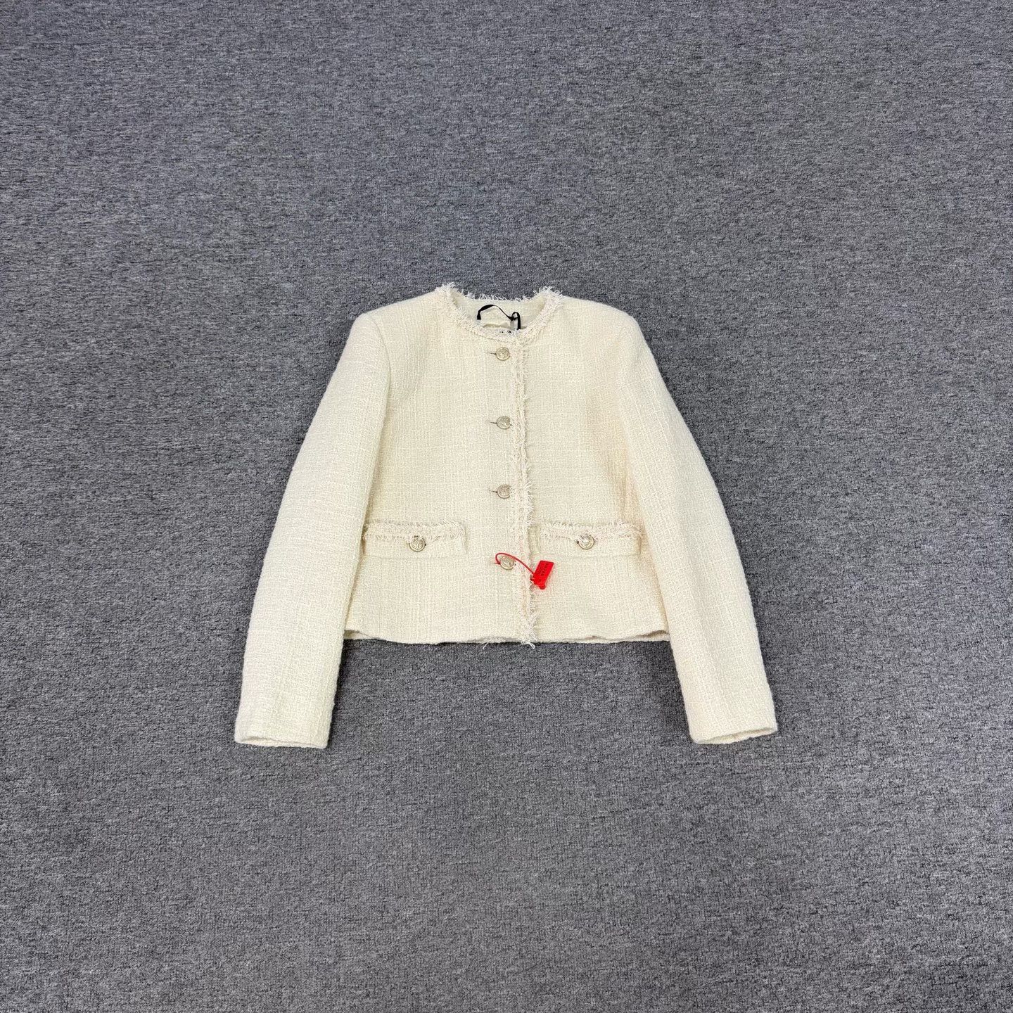 Max Mara Weekend Max Mara Tweed Raw Edge Jacket IT 36 Size XS / US 0-2 / IT 36-38 - 2 Thumbnail