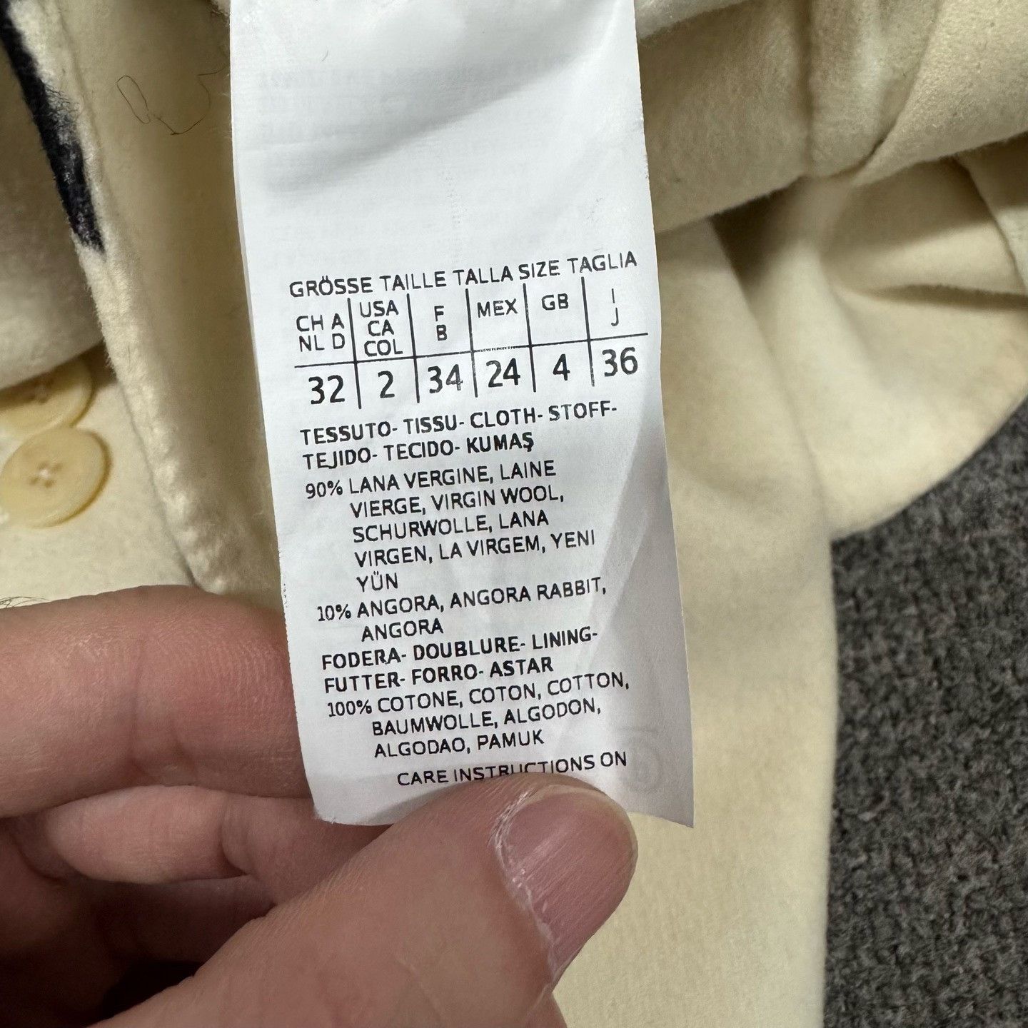 Max Mara MaxMara Star Print Double Breasted Wool Coat FR 34 Size XS / US 0-2 / IT 36-38 - 7 Thumbnail