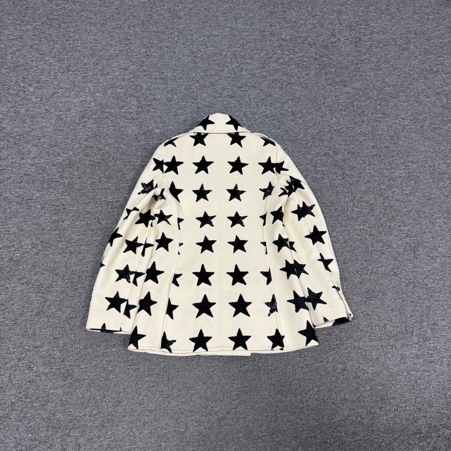 Max Mara MaxMara Star Print Double Breasted Wool Coat FR 34 Size XS / US 0-2 / IT 36-38 - 3 Thumbnail
