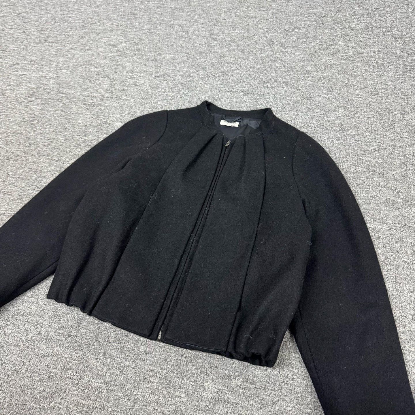 Miu Miu Miu Miu Pleated Wool Jacket IT 36 Size XS / US 0-2 / IT 36-38 - 5 Thumbnail