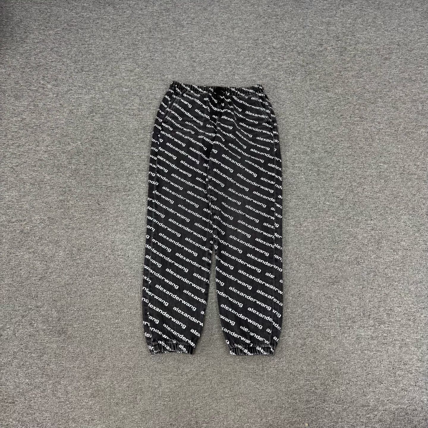 Alexander Wang Alexander Wang Logo Print Denim Joggers XXS Size US 26 / EU 42 - 2 Thumbnail