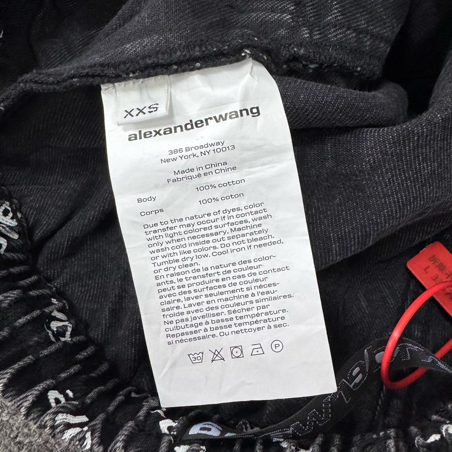 Alexander Wang Alexander Wang Logo Print Denim Joggers XXS Size US 26 / EU 42 - 7 Thumbnail