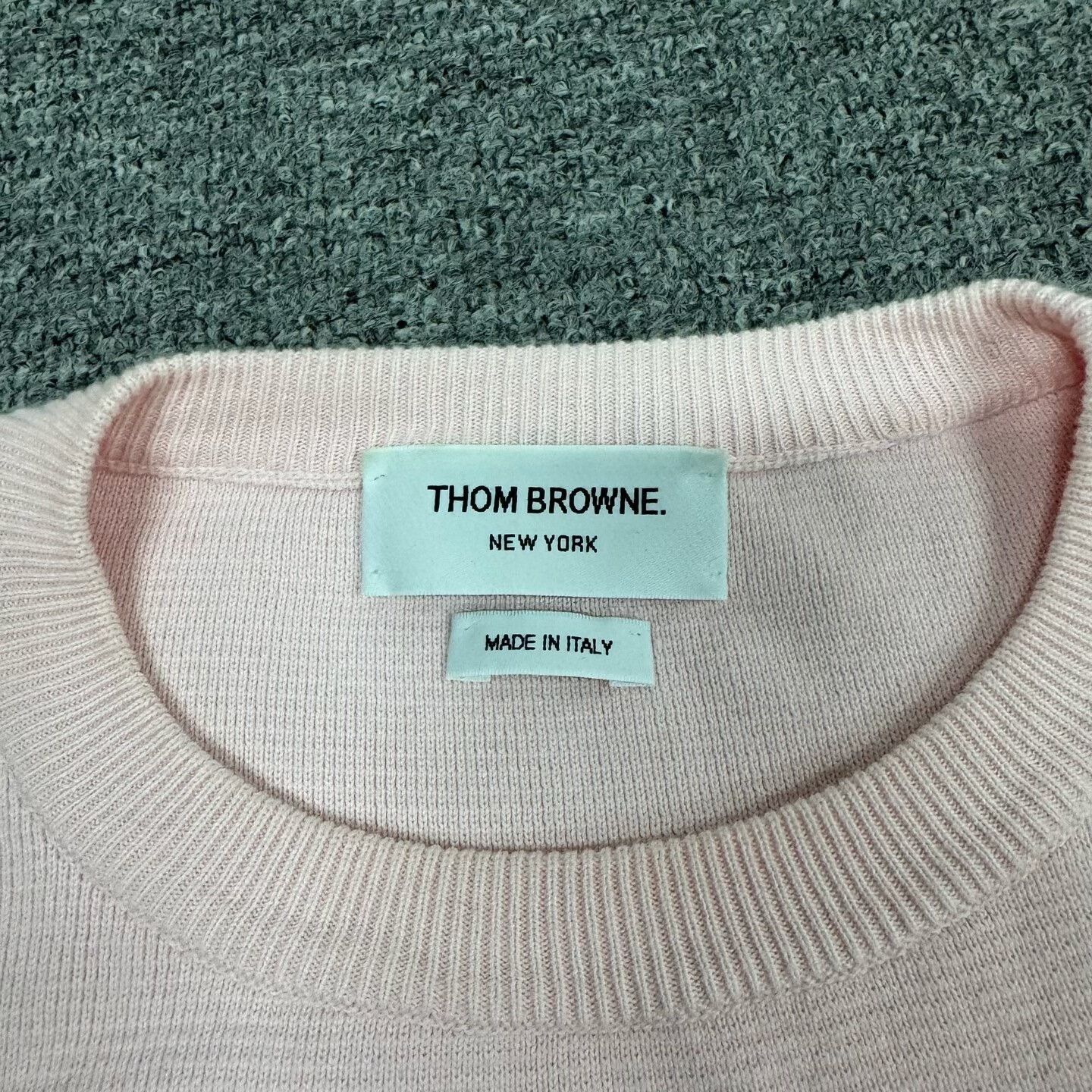 Thom Browne Thom Browne 4-Bar Silk Crewneck Sweater Size 3 Size US L / EU 52-54 / 3 - 6 Thumbnail