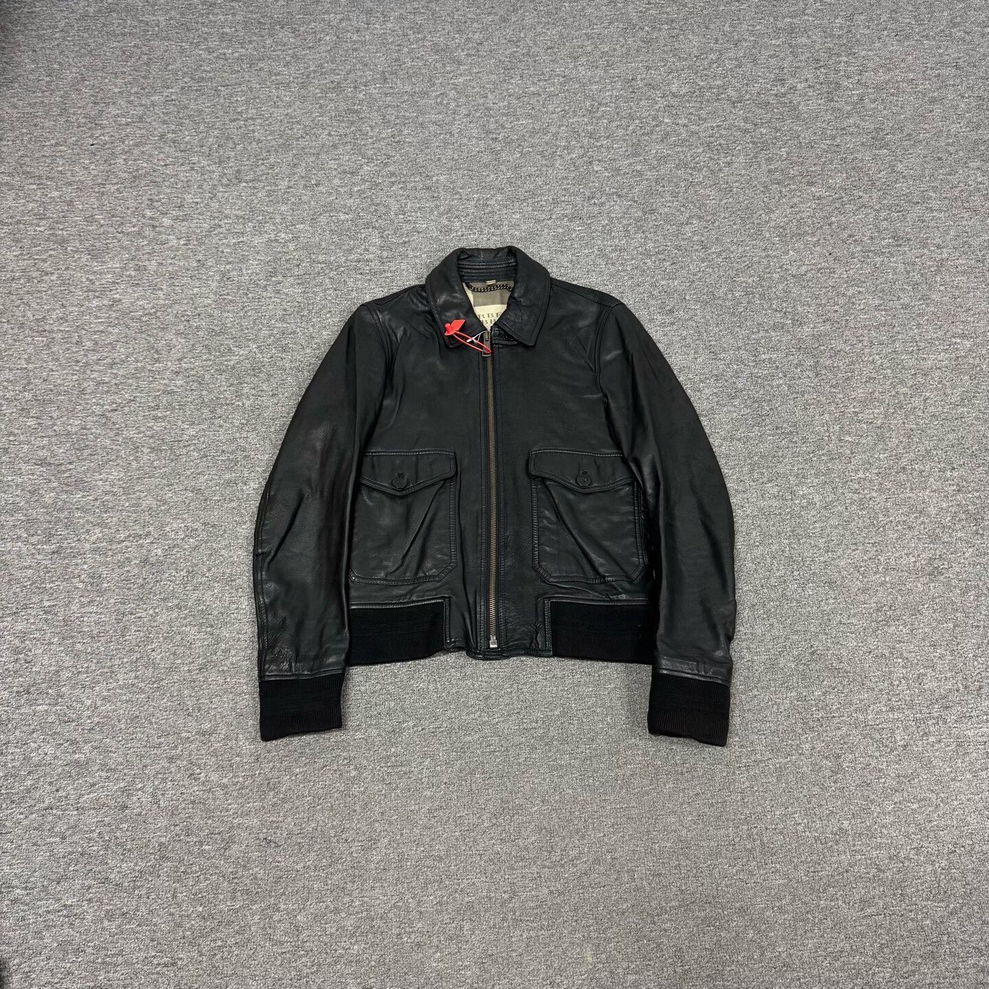 Burberry Burberry Brit Lambskin Leather Bomber Jacket S Size US S / EU 44-46 / 1 - 2 Thumbnail