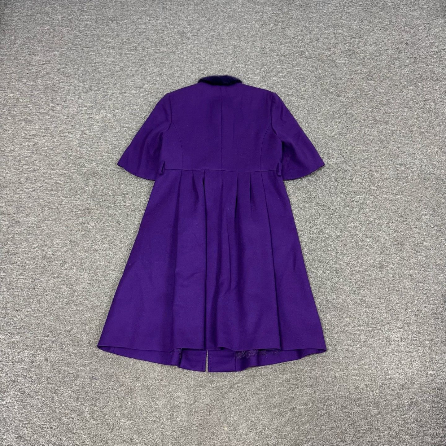 Fendi Fendi Purple Fur Collar Midi Dress 40 Size S / US 4 / IT 40 - 3 Thumbnail