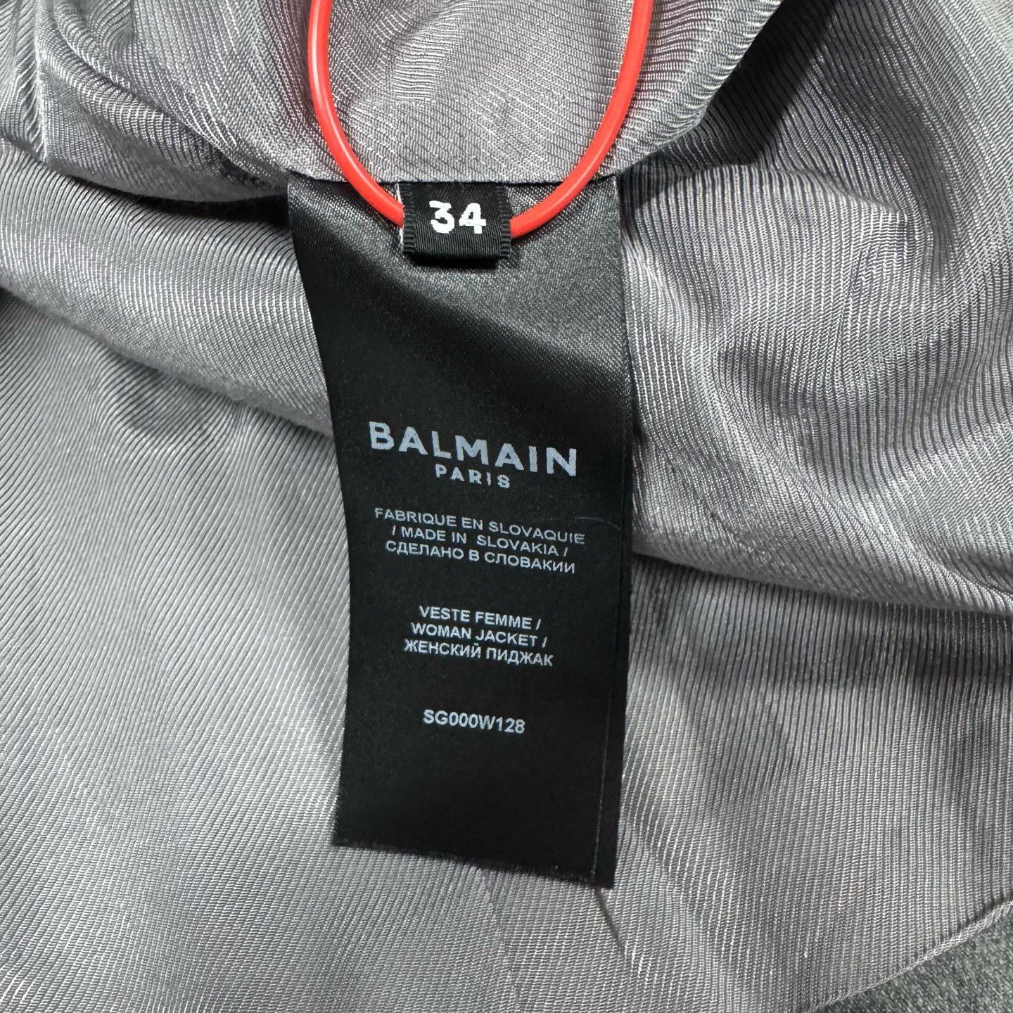 Balmain Balmain Grey Double Breasted Blazer 34 Size XS / US 0-2 / IT 36-38 - 7 Thumbnail