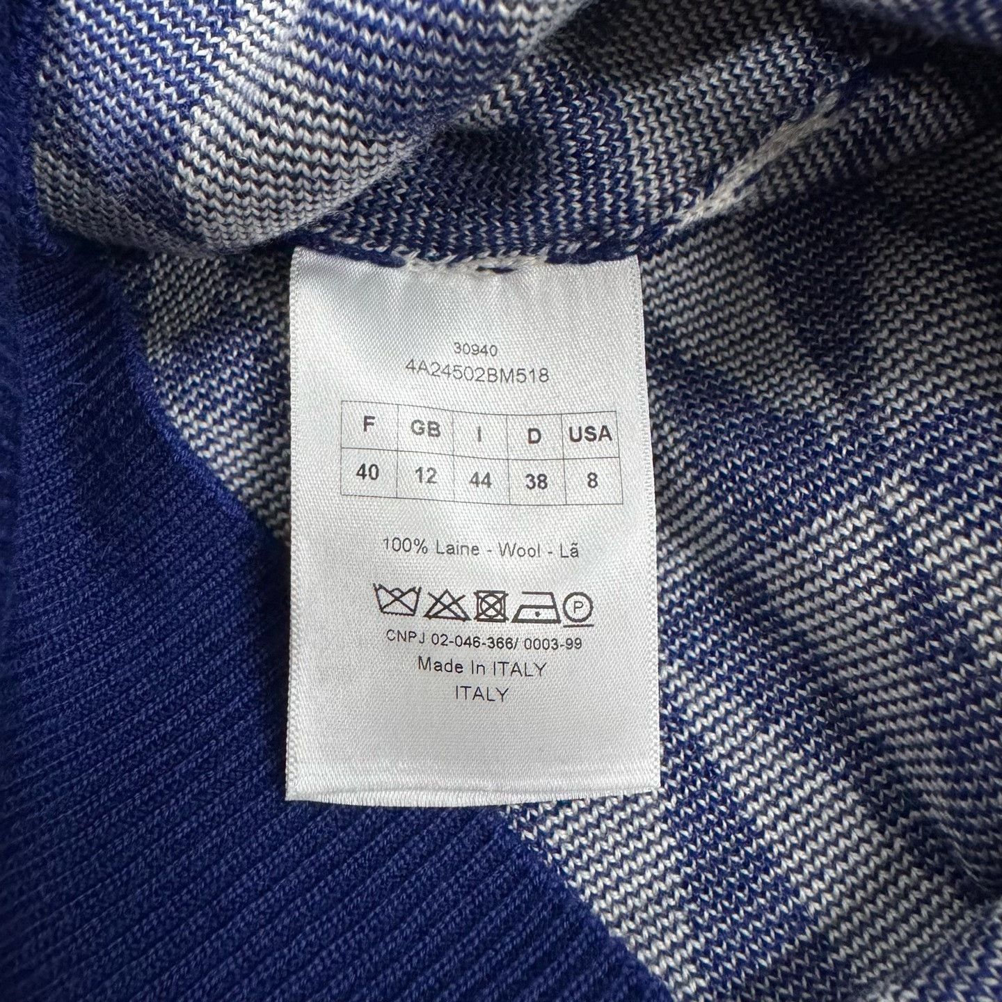 Dior Dior Geometric Wool Knit Vest Size FR 40 Size M / US 6-8 / IT 42-44 - 6 Thumbnail