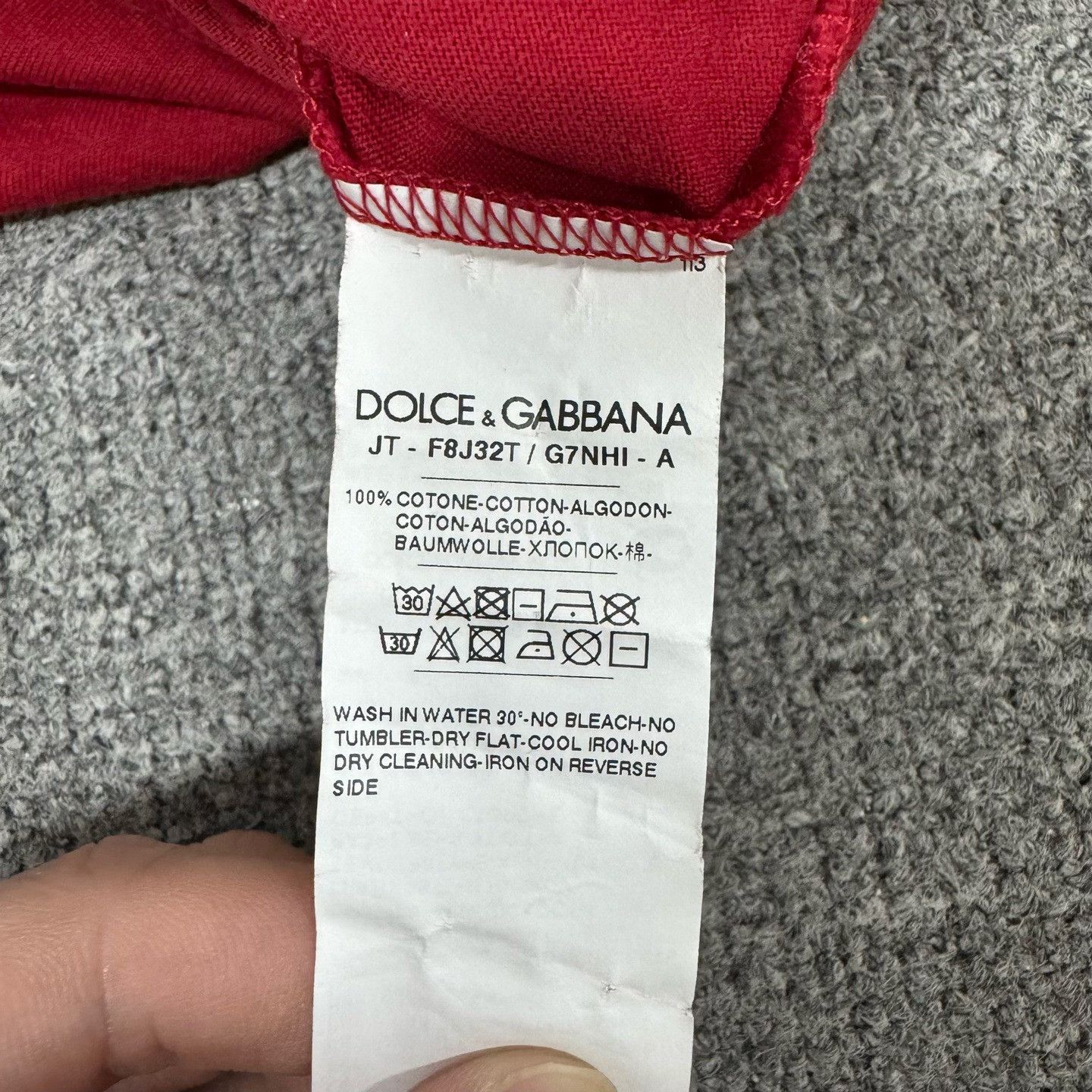 Dolce & Gabbana Dolce & Gabbana Logo Graphic T-Shirt Size 40 Size US XXS / EU 40 - 8 Thumbnail