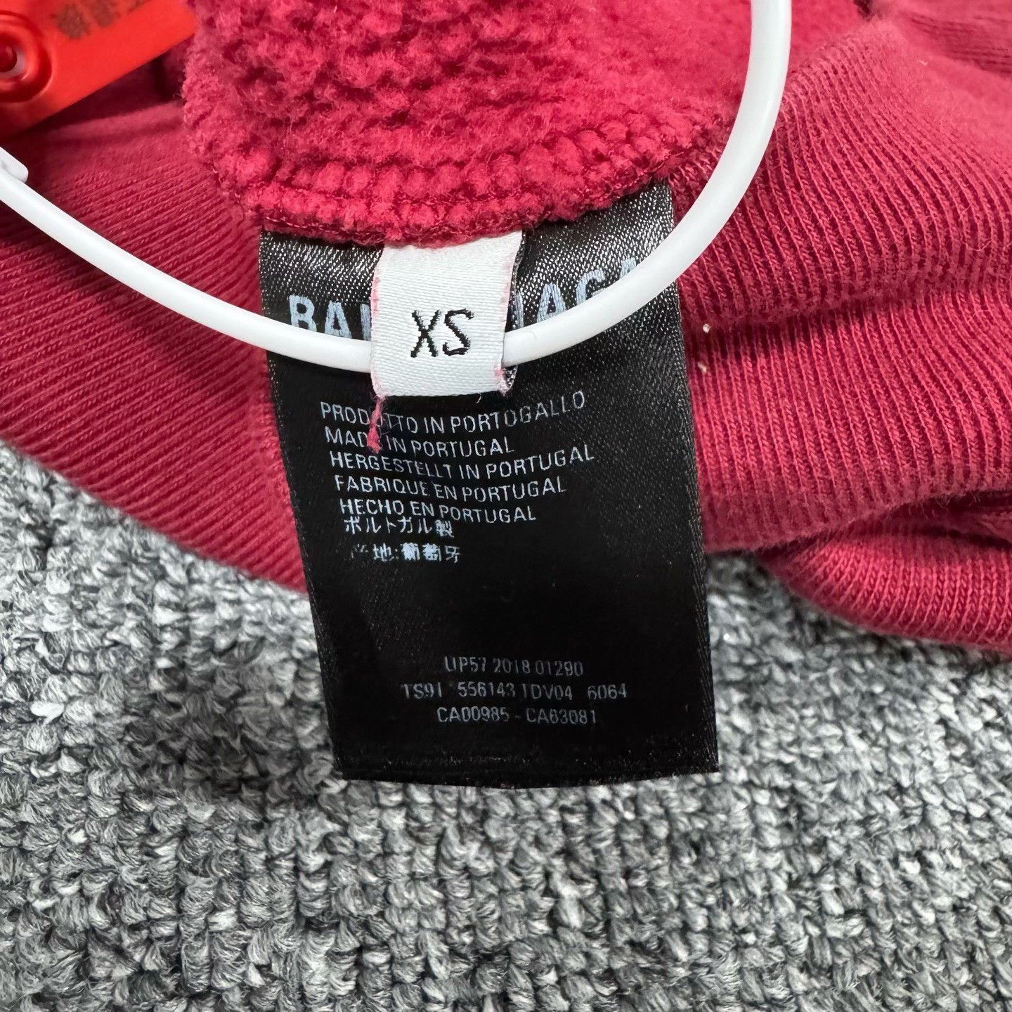 Balenciaga Balenciaga Red Back Logo Hoodie XS Size US XS / EU 42 / 0 - 8 Thumbnail