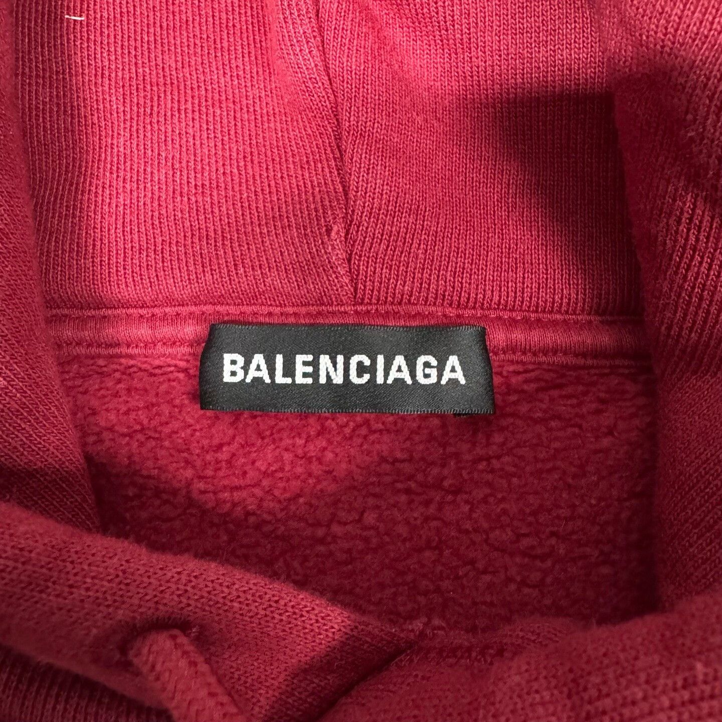 Balenciaga Balenciaga Red Back Logo Hoodie XS Size US XS / EU 42 / 0 - 6 Thumbnail