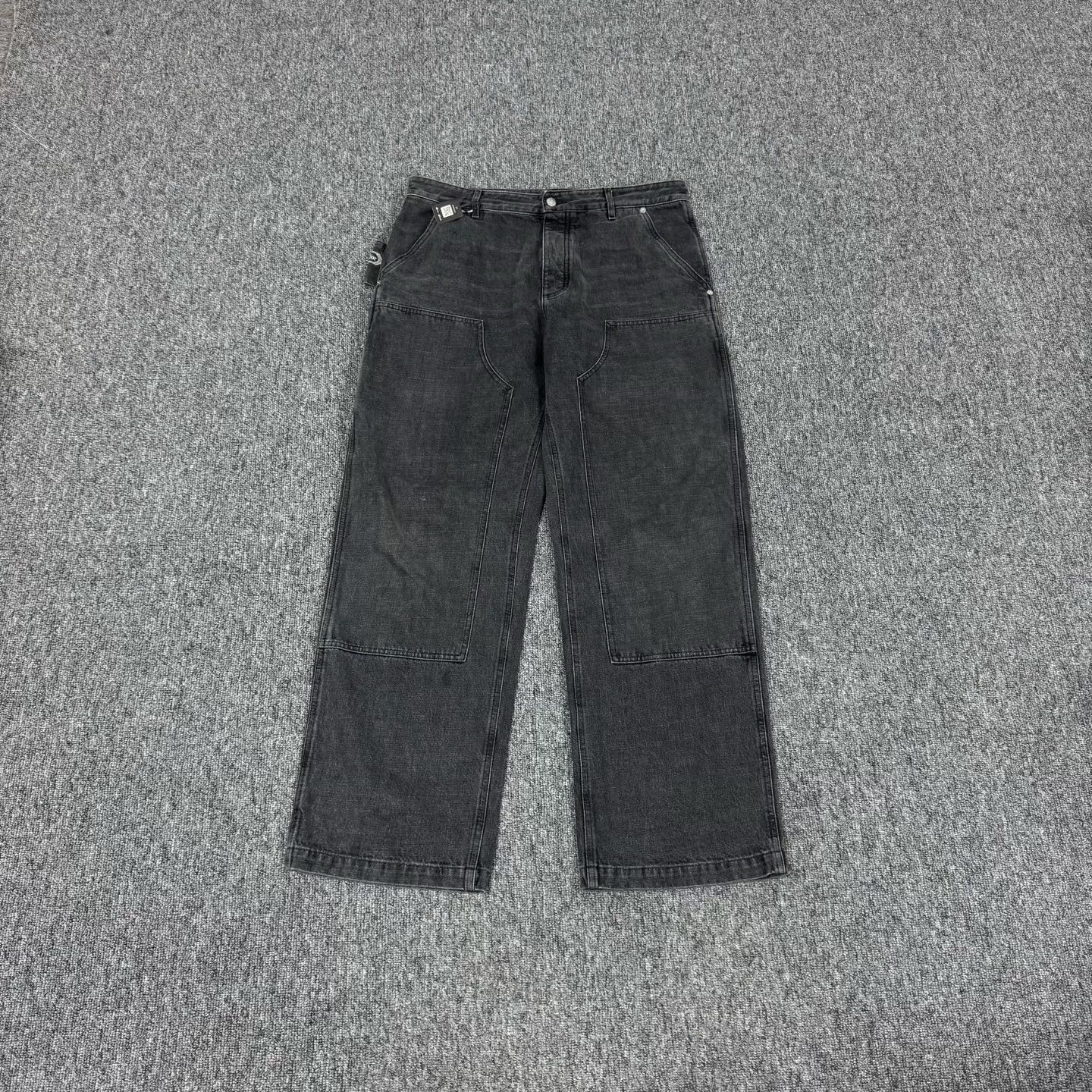 Dior Dior Black Washed Logo Carpenter Pants Size 36 Size US 36 / EU 52 - 2 Thumbnail