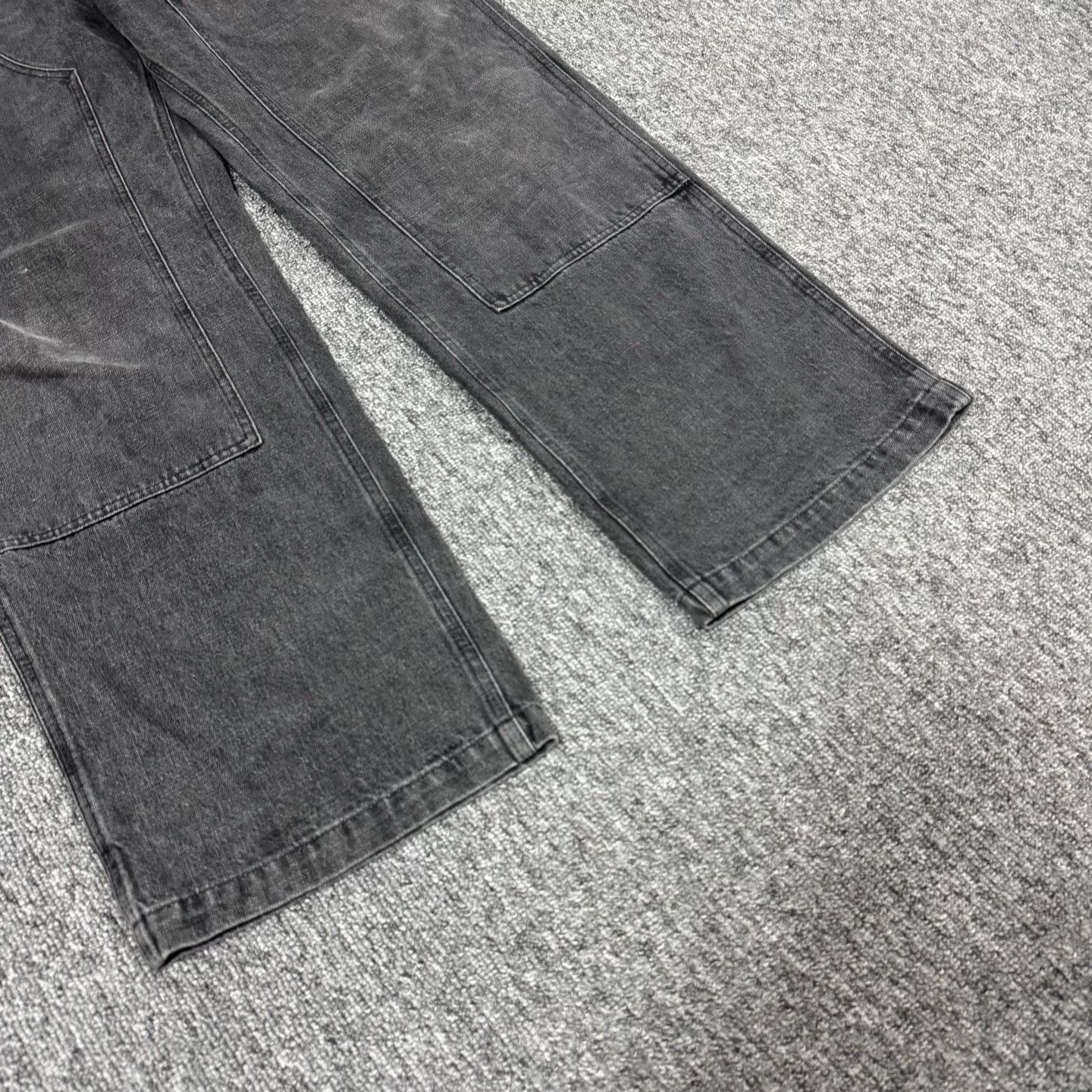 Dior Dior Black Washed Logo Carpenter Pants Size 36 Size US 36 / EU 52 - 4 Thumbnail