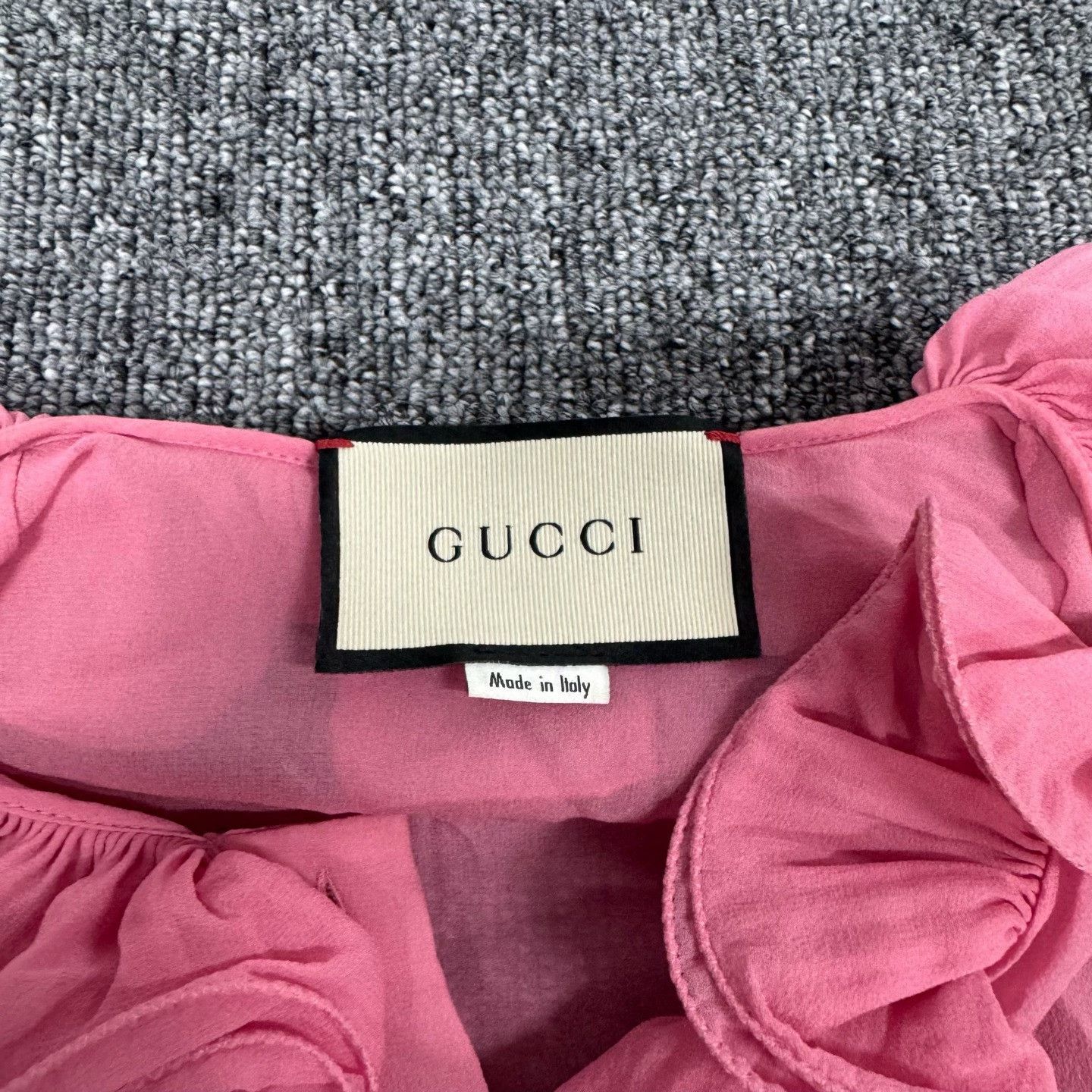 Gucci Gucci Pink Ruffle Blouse IT 40 Size S / US 4 / IT 40 - 6 Thumbnail