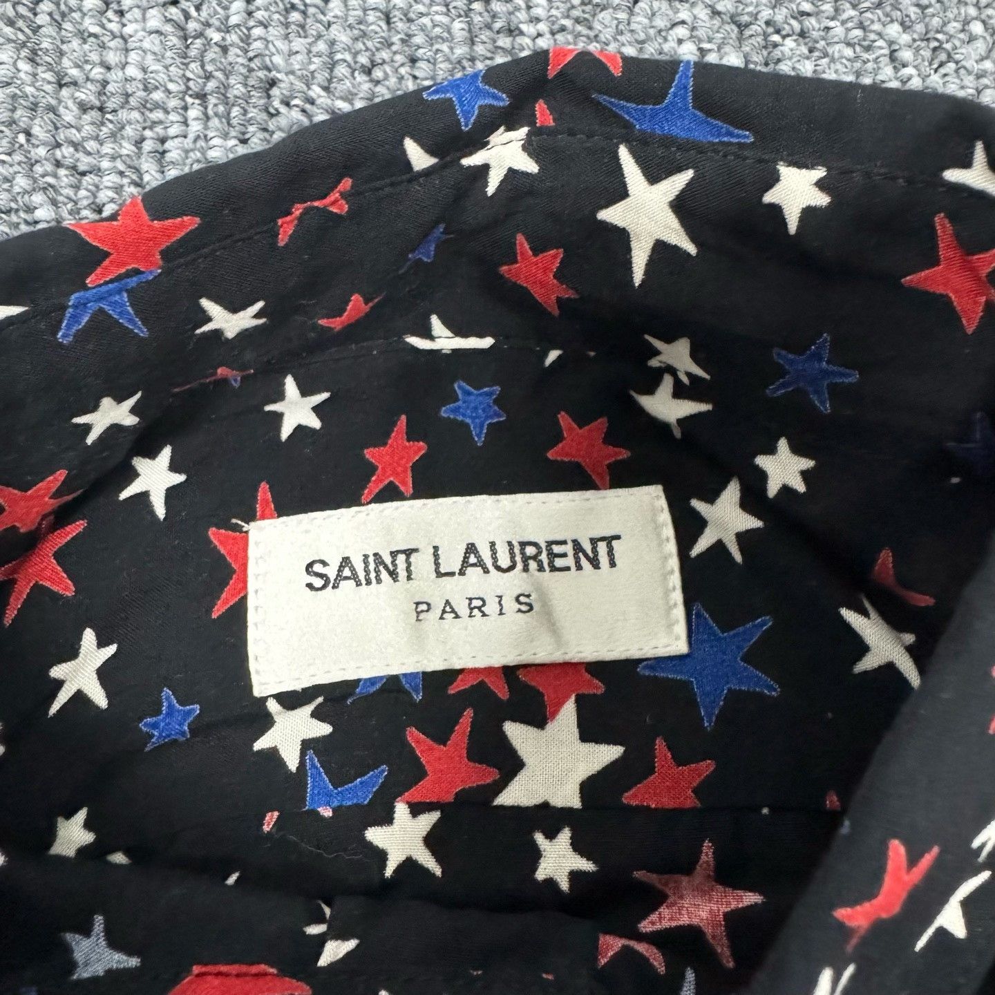 Saint Laurent Paris Saint Laurent Star Print Long Sleeve Shirt FR 36 Size XS / US 0-2 / IT 36-38 - 6 Thumbnail