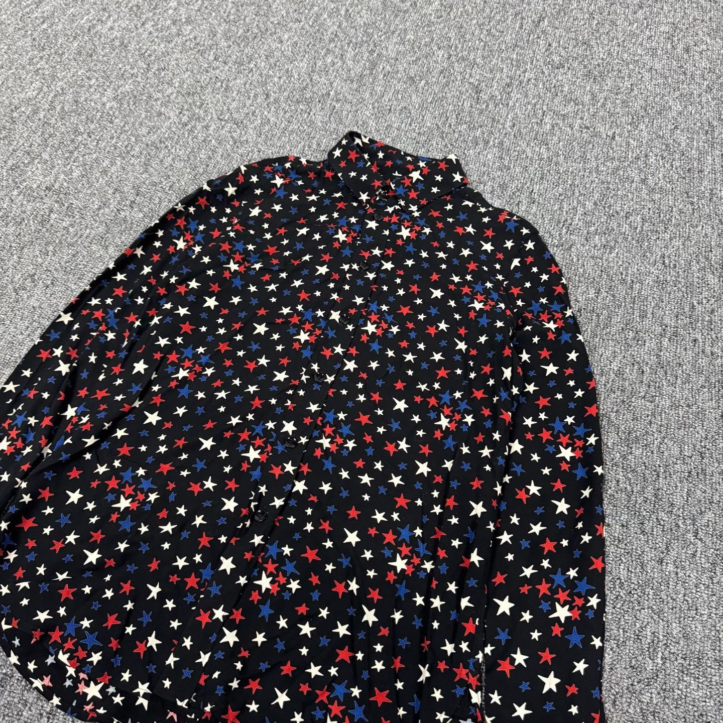 Saint Laurent Paris Saint Laurent Star Print Long Sleeve Shirt FR 36 Size XS / US 0-2 / IT 36-38 - 5 Thumbnail