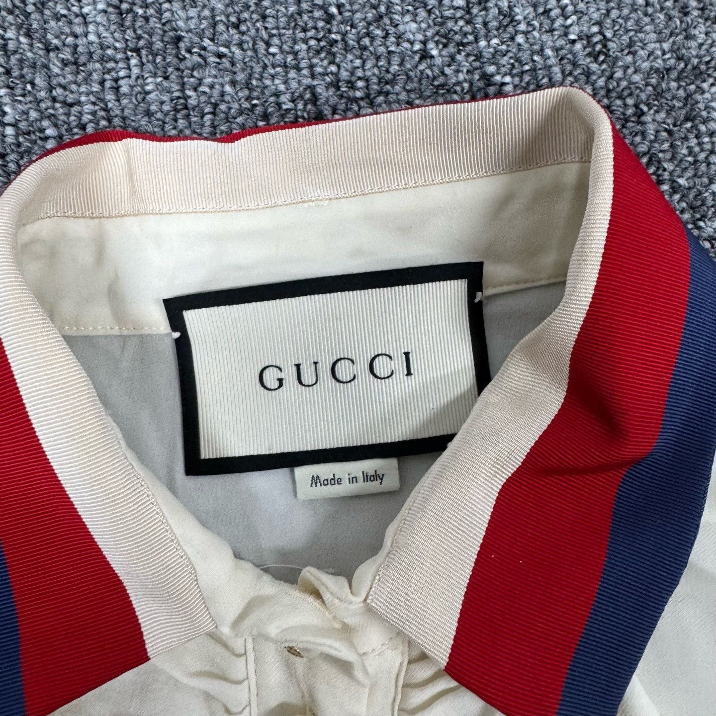 Gucci Gucci Ruffle Web Collar Silk Blouse IT 40 Size S / US 4 / IT 40 - 6 Thumbnail