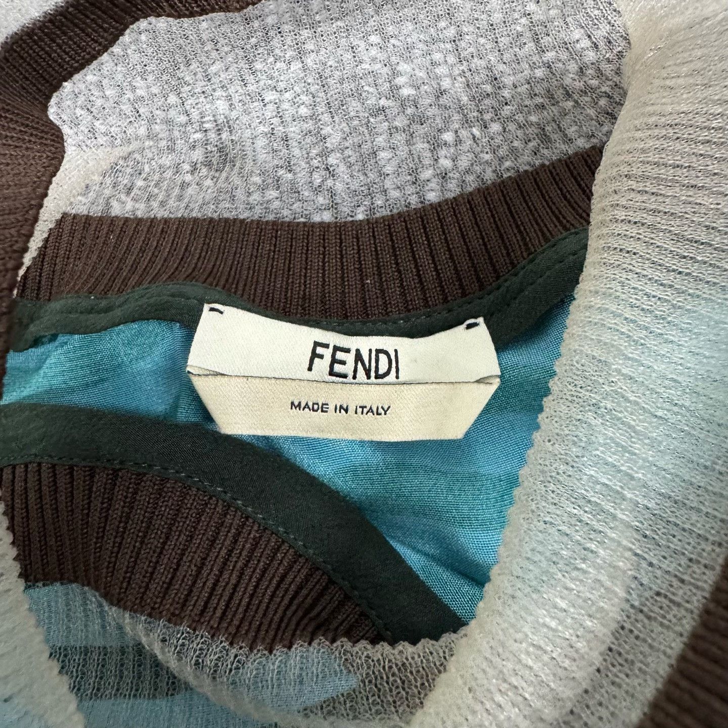 Fendi Fendi Striped Flared Sleeve Knit Top IT 42 Size M / US 6-8 / IT 42-44 - 6 Thumbnail