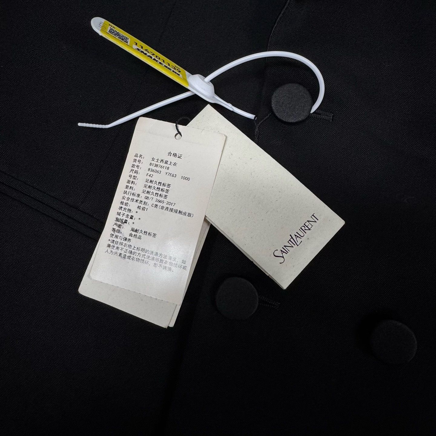 Saint Laurent Paris Saint Laurent Double Breasted Blazer Size 42 Size M / US 6-8 / IT 42-44 - 6 Thumbnail