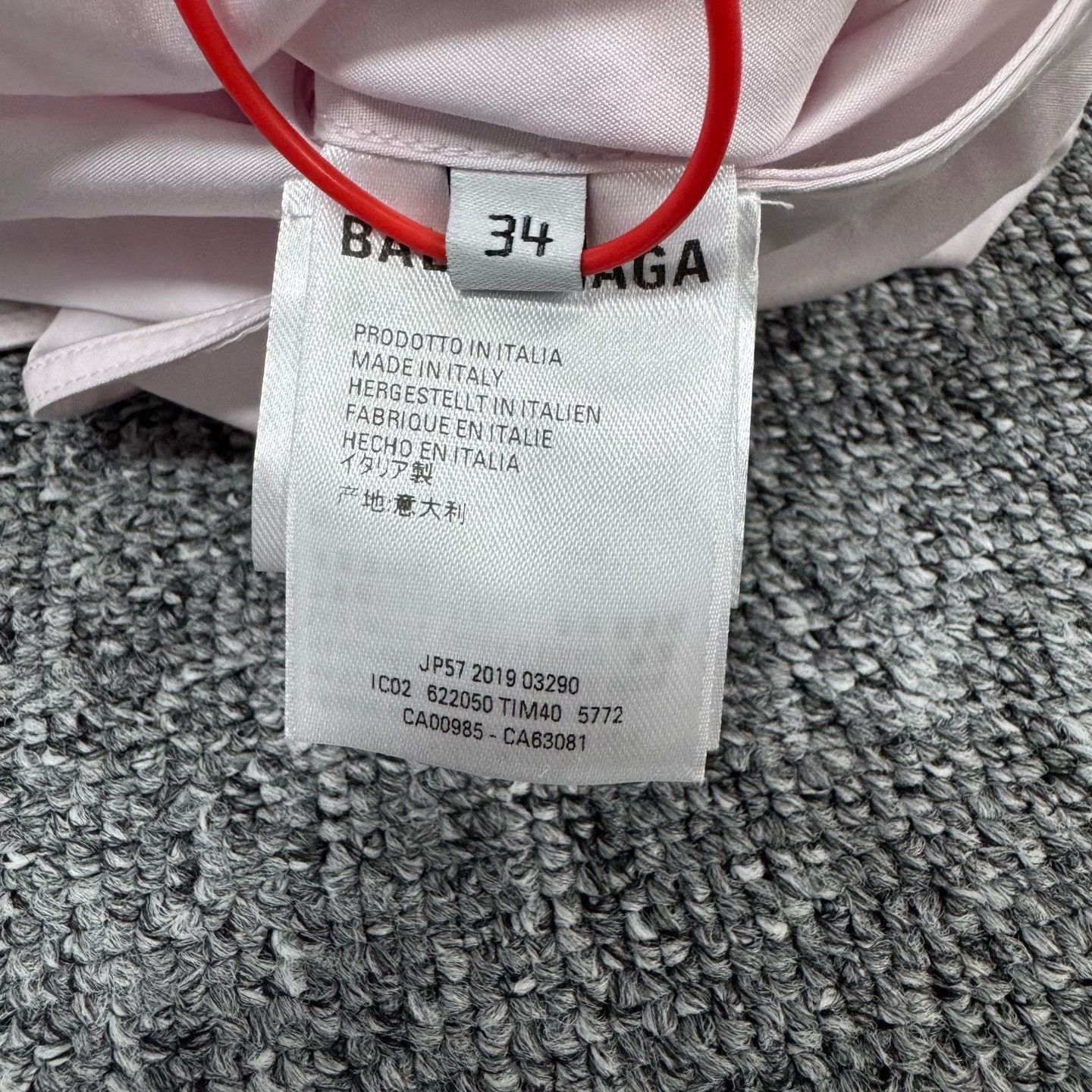 Balenciaga Balenciaga Back Logo Pink Button Up Shirt 34 Size XS / US 0-2 / IT 36-38 - 9 Thumbnail