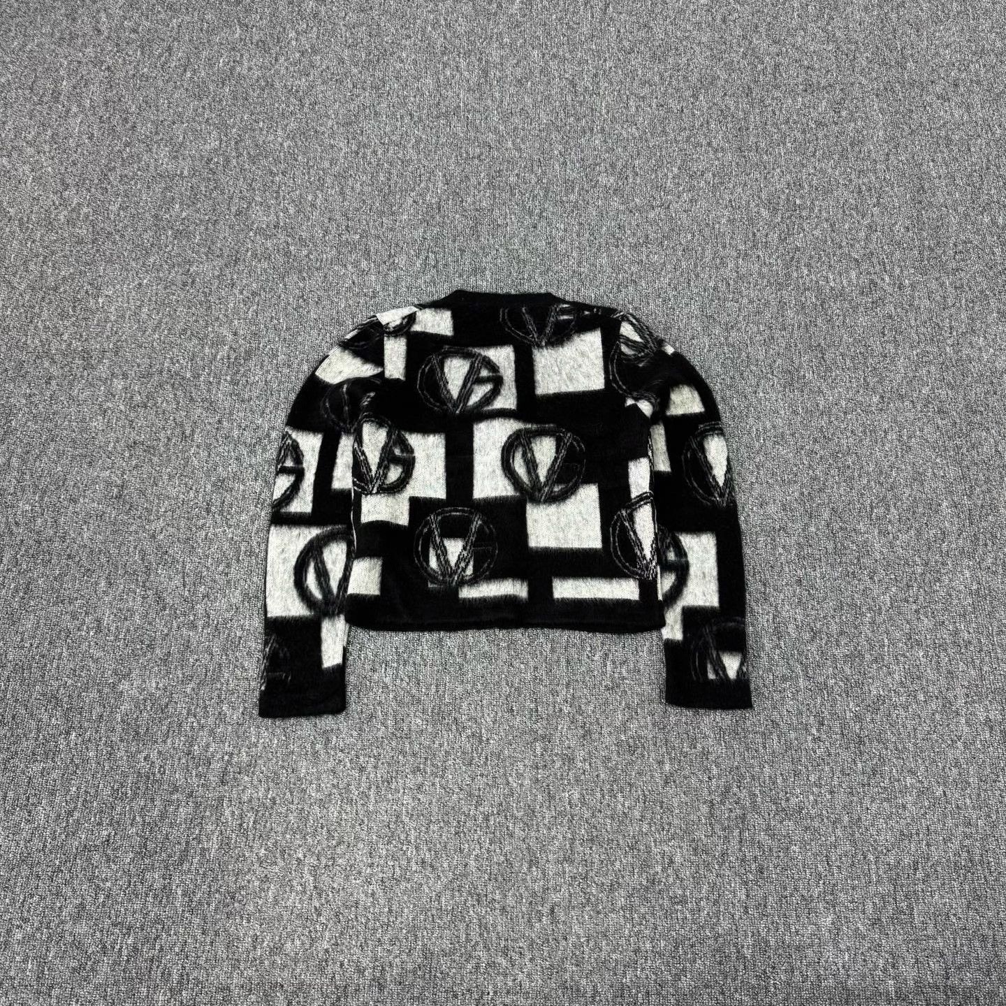 Versace Versace Medusa Button Geometric Knit Cardigan IT 40 Size S / US 4 / IT 40 - 3 Thumbnail