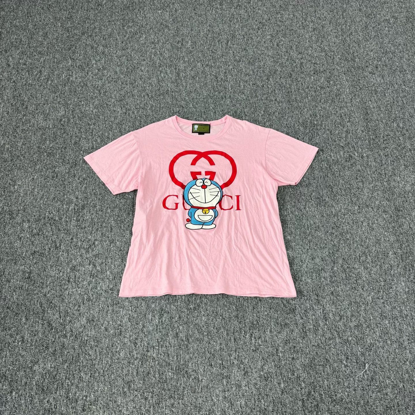 Gucci Gucci x Doraemon Print T-Shirt Pink Size S Size US S / EU 44-46 / 1 - 2 Thumbnail