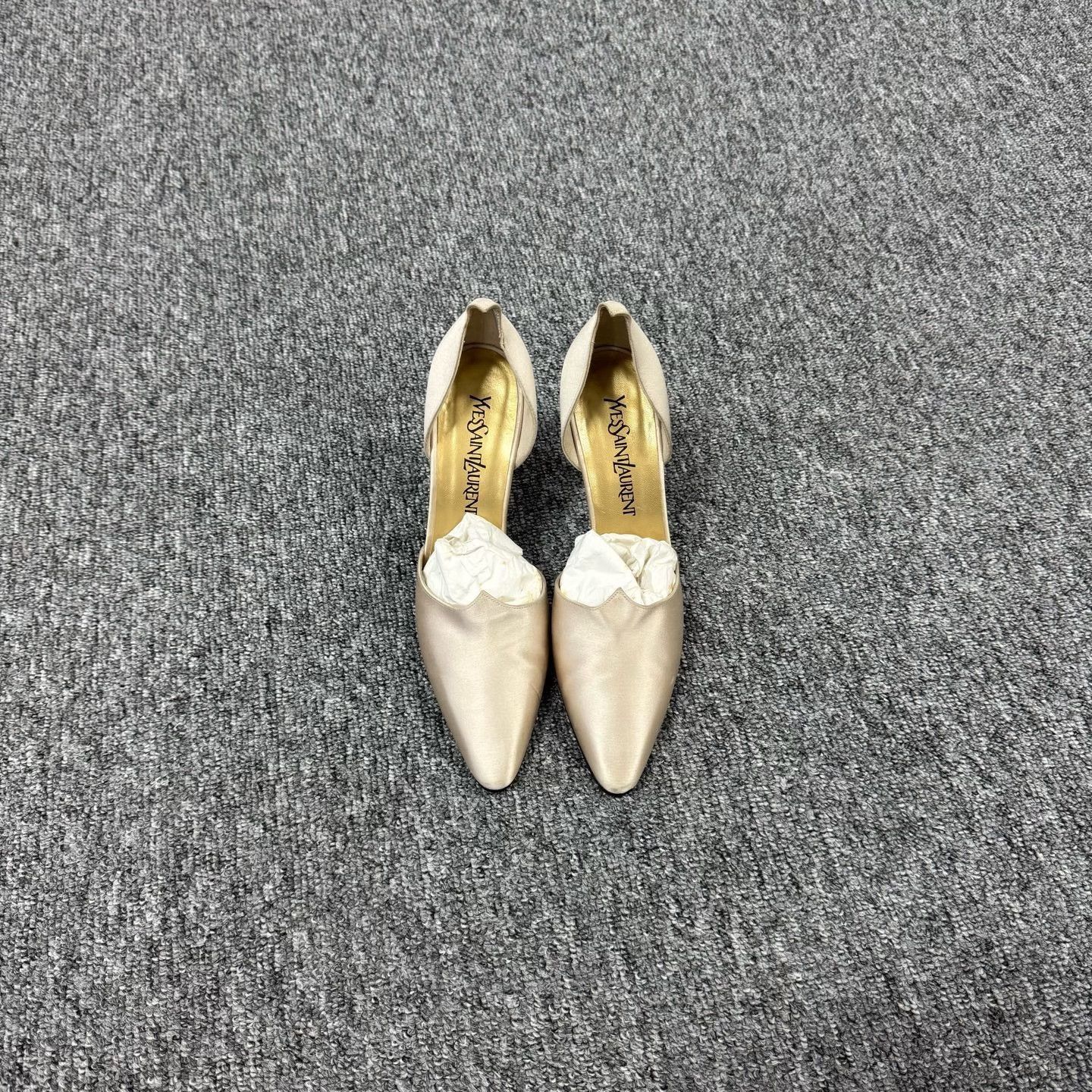Saint Laurent Paris Saint Laurent Satin Pointed Toe Heels Size UK 7 / EU 41 Size US 9.5 / IT 39.5 - 3 Thumbnail