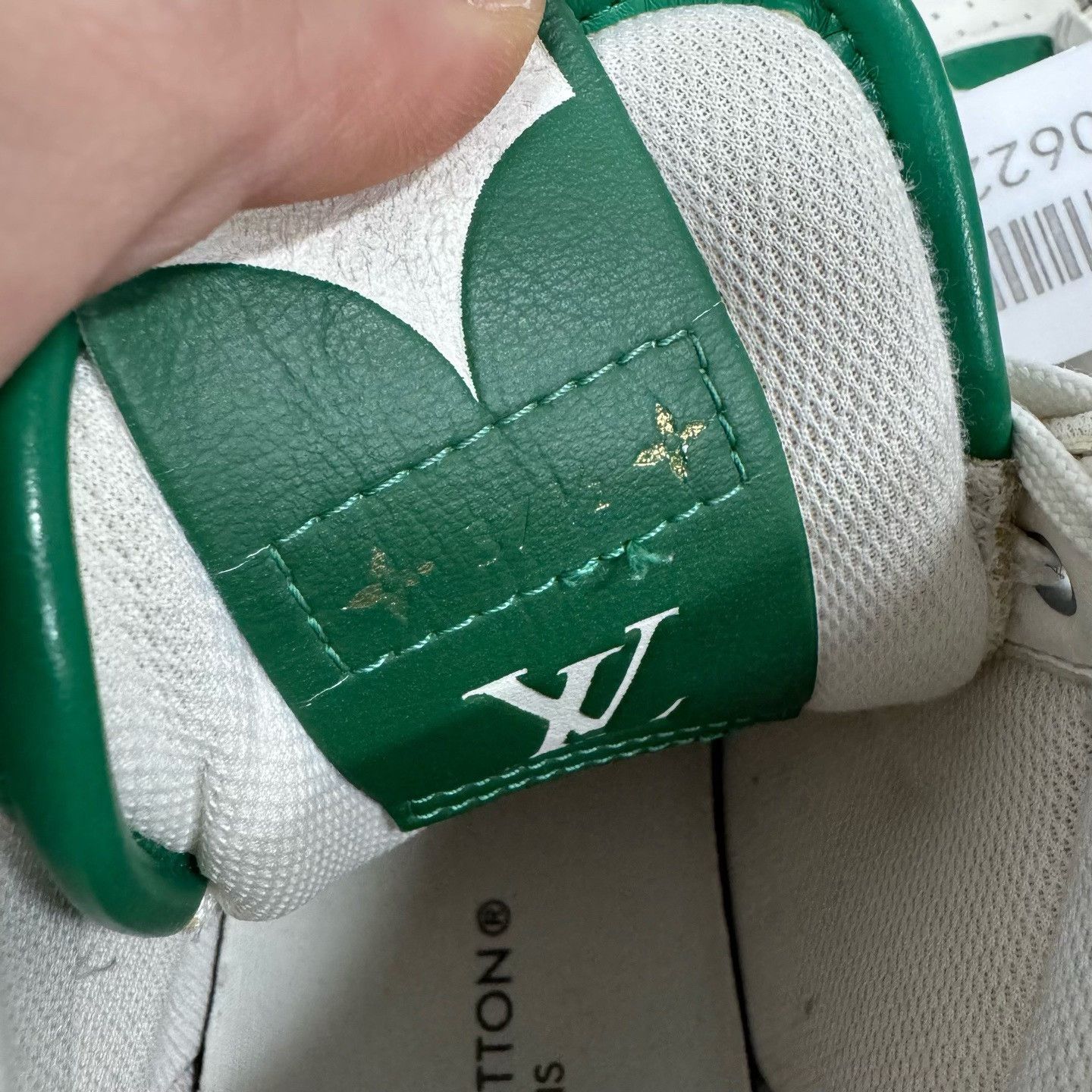 Louis Vuitton Louis Vuitton Charlie White Green Hi-Top Sneakers 37 Size US 5 / EU 37 - 8 Thumbnail