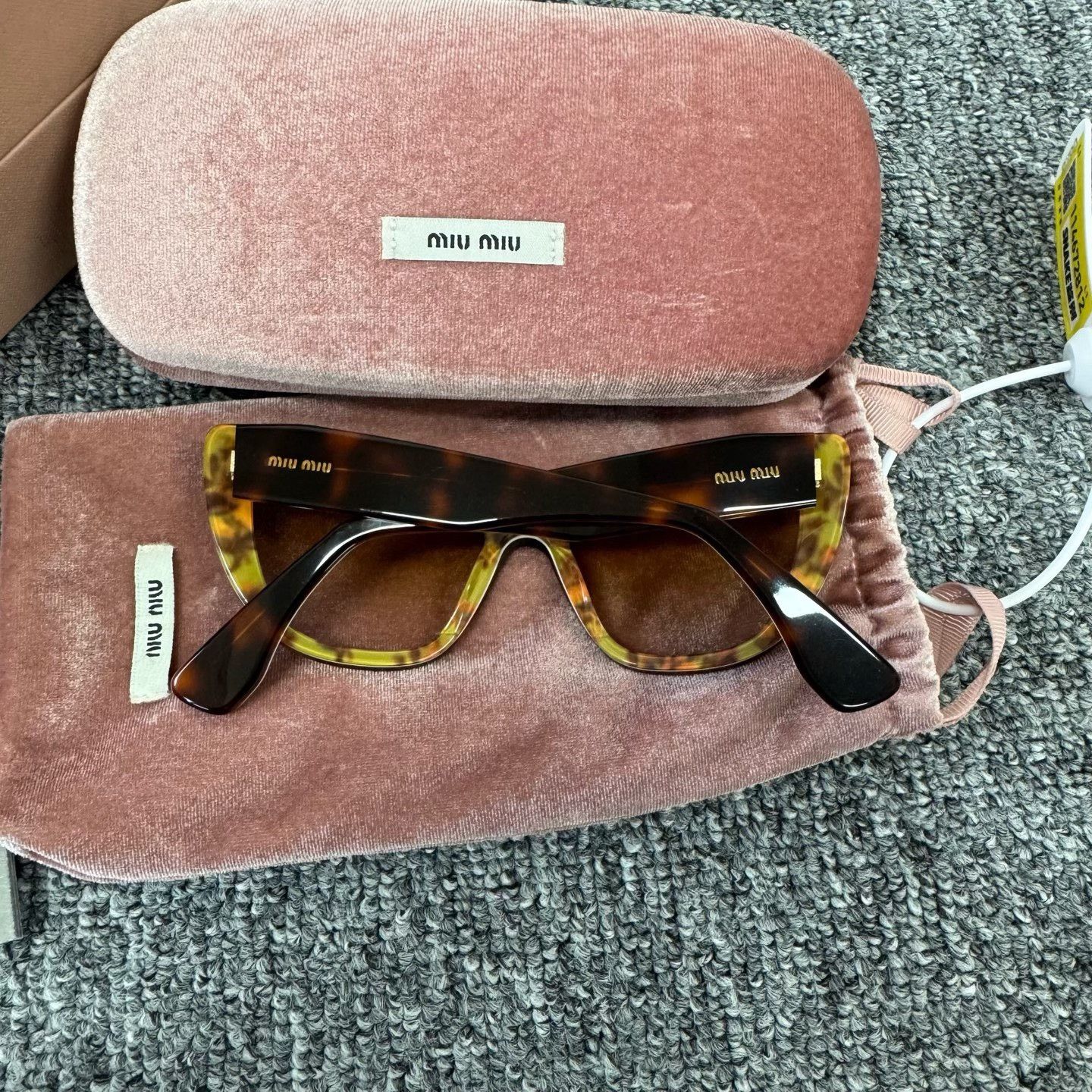 Miu Miu Miu Miu Tortoise Gradient Sunglasses ONE SIZE Size ONE SIZE - 4 Thumbnail