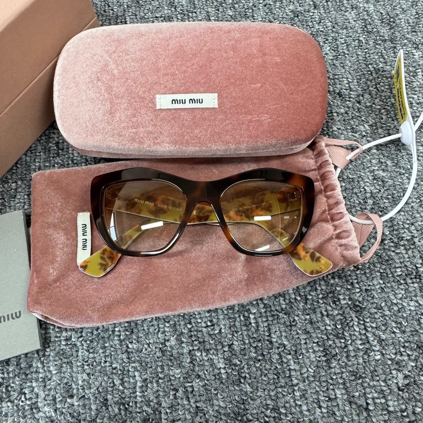 Miu Miu Miu Miu Tortoise Gradient Sunglasses ONE SIZE Size ONE SIZE - 3 Thumbnail