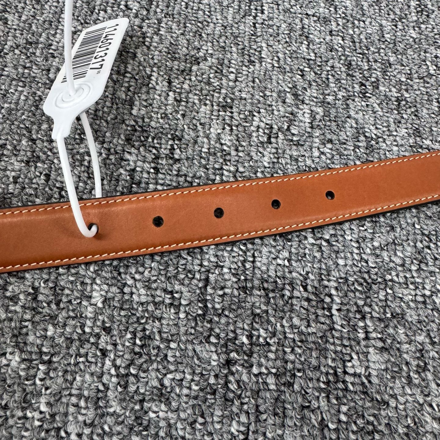 Celine Celine Triomphe Gold Buckle Leather Belt 80/32 Size 32 - 7 Thumbnail