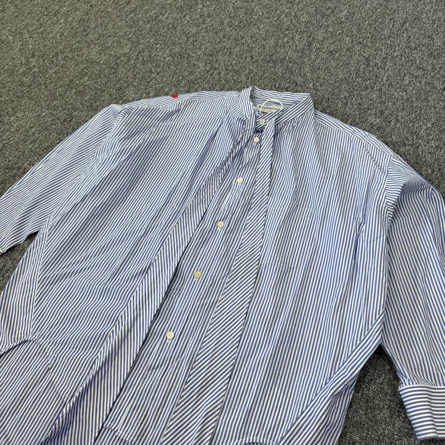 Balenciaga Balenciaga Back Logo Striped Shirt 36 Size US S / EU 44-46 / 1 - 5 Thumbnail