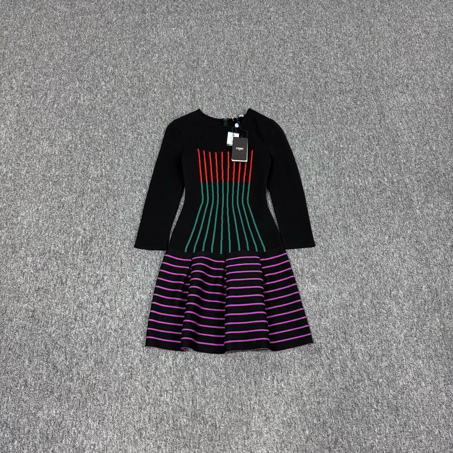 Fendi Fendi Striped Knit Mini Dress IT 36 Size XS / US 0-2 / IT 36-38 - 2 Thumbnail