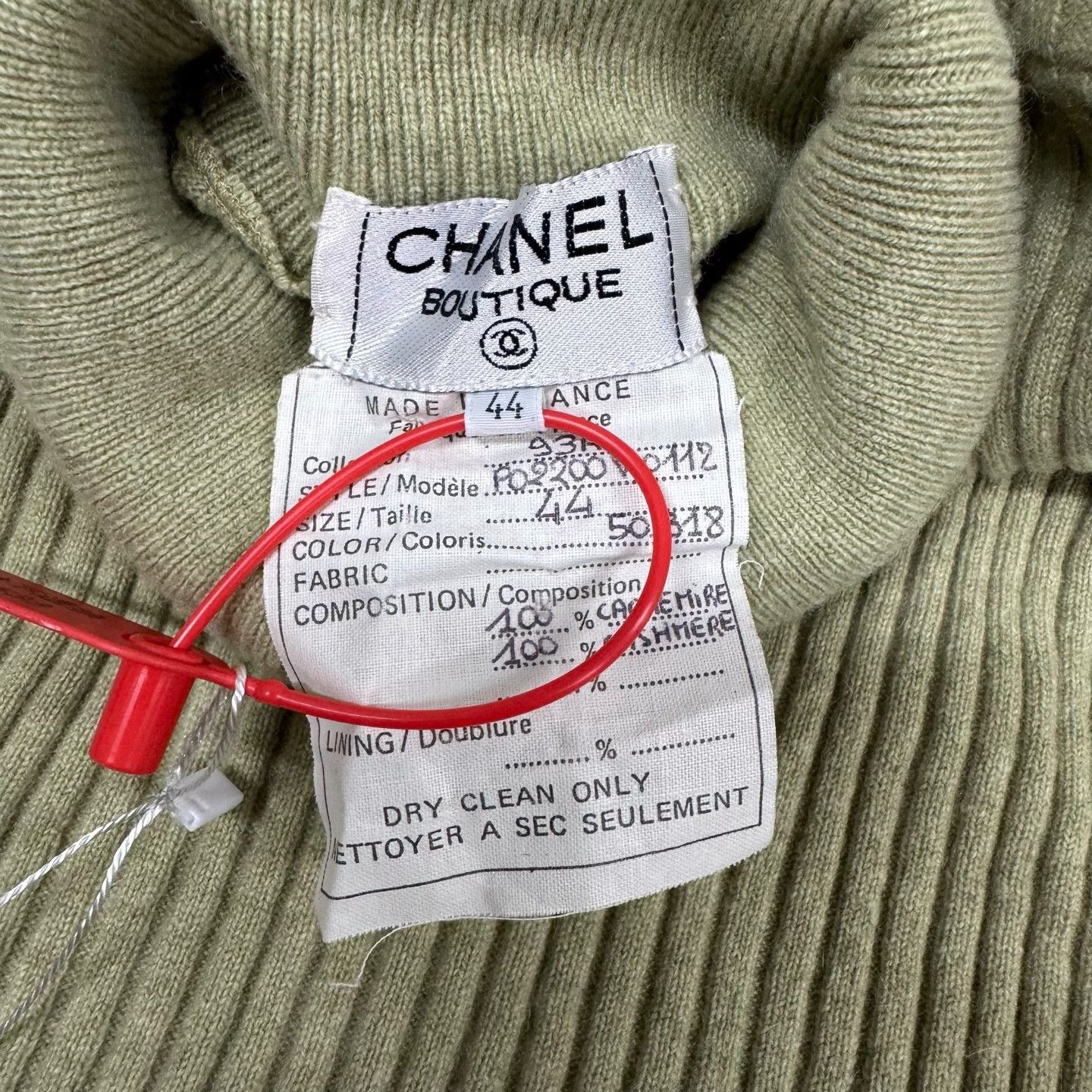 Chanel Chanel Ribbed Cashmere Turtleneck Top 44 Size L / US 10 / IT 46 - 5 Thumbnail