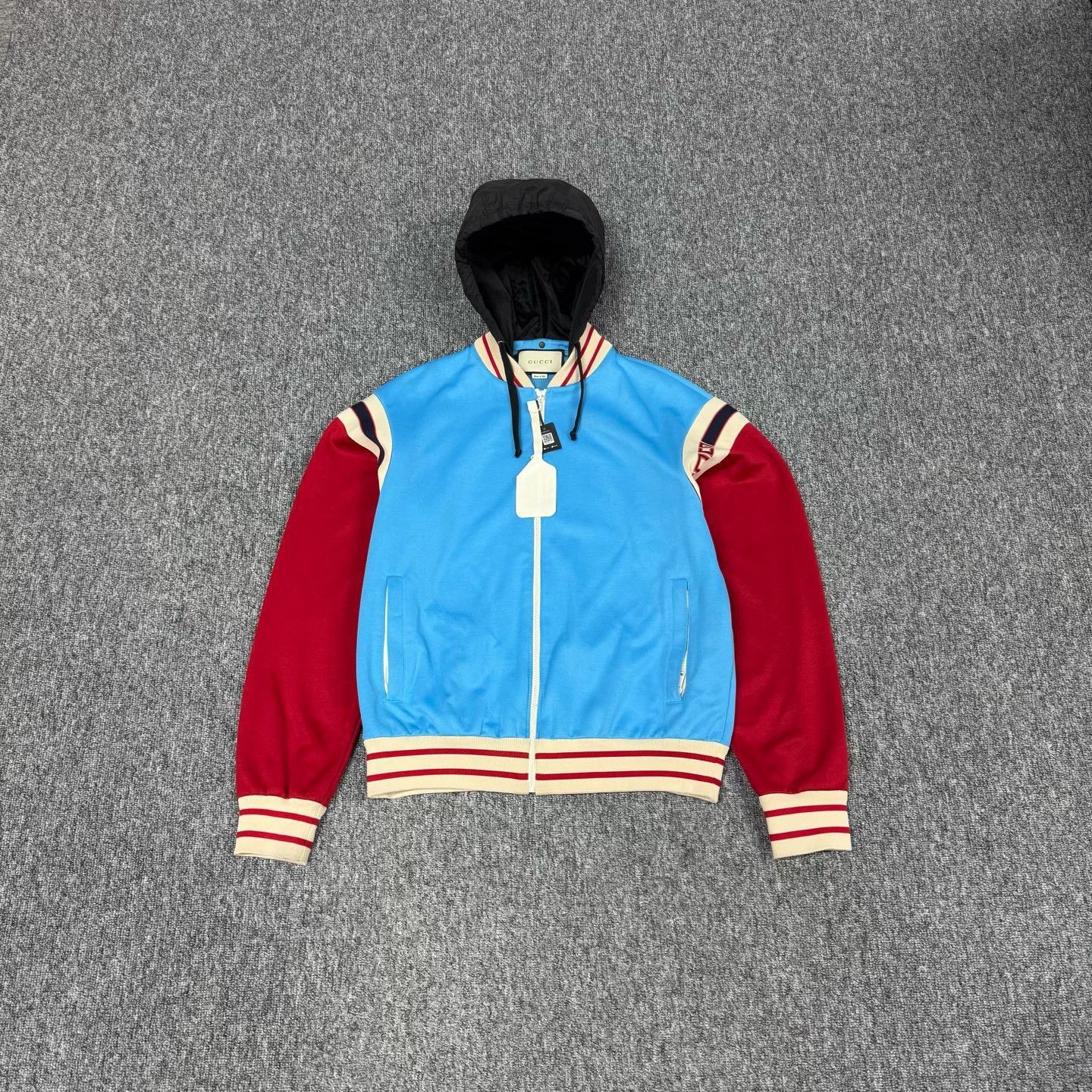 Gucci Gucci Colorblock Hooded Zip Up Jacket Size S Size US S / EU 44-46 / 1 - 2 Thumbnail