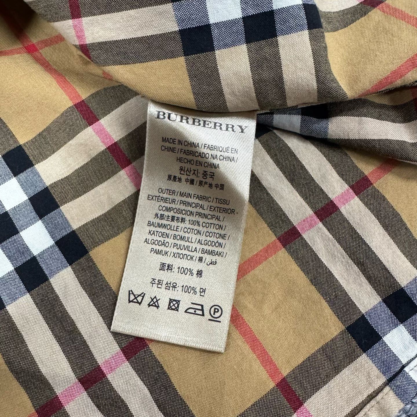 Burberry Burberry Classic Check Short Sleeve Shirt UK 4 Size XS / US 0-2 / IT 36-38 - 6 Thumbnail