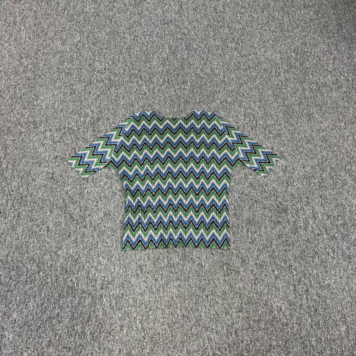 Pleats Please Issey Miyake Pleats Please Issey Miyake Zig-zag Pleated T-Shirt S Size S / US 4 / IT 40 - 3 Thumbnail