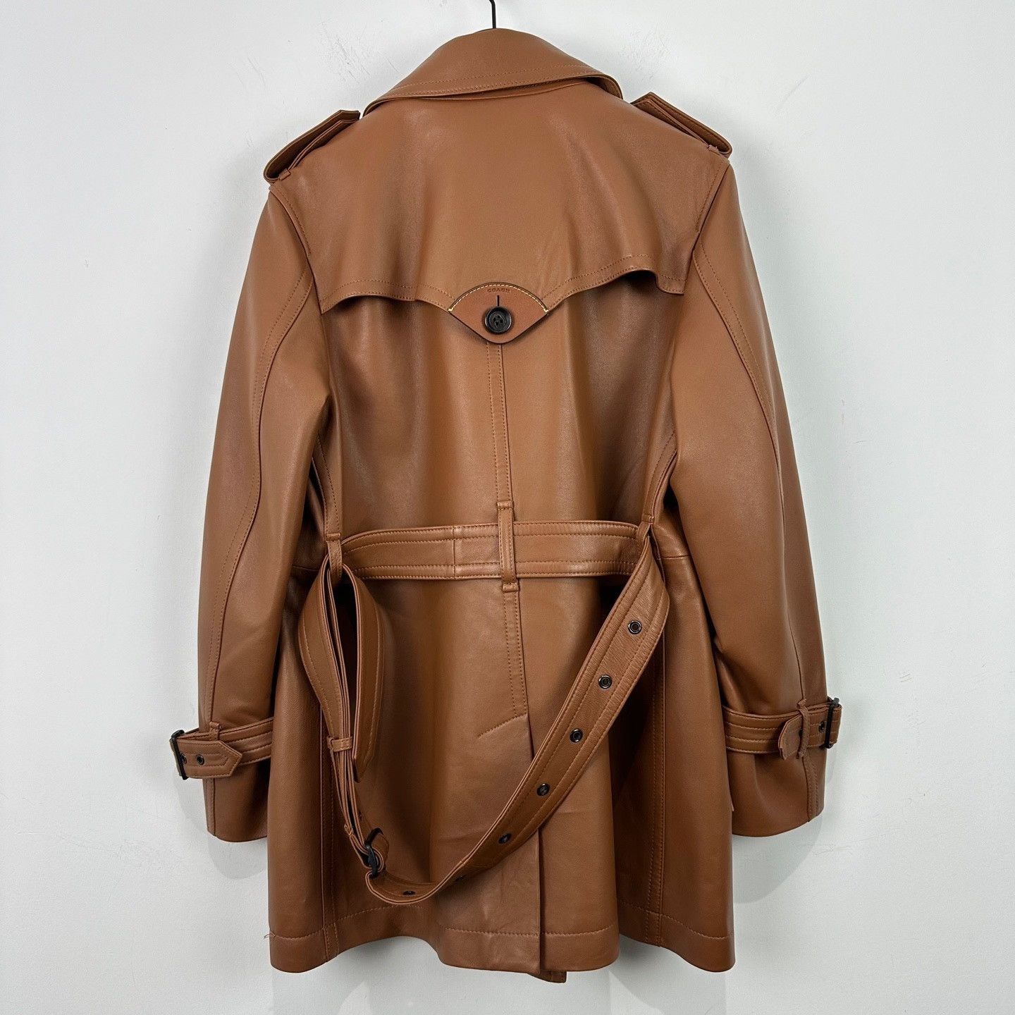 Coach Coach Double Breasted Lambskin Leather Jacket M Size M / US 6-8 / IT 42-44 - 3 Thumbnail