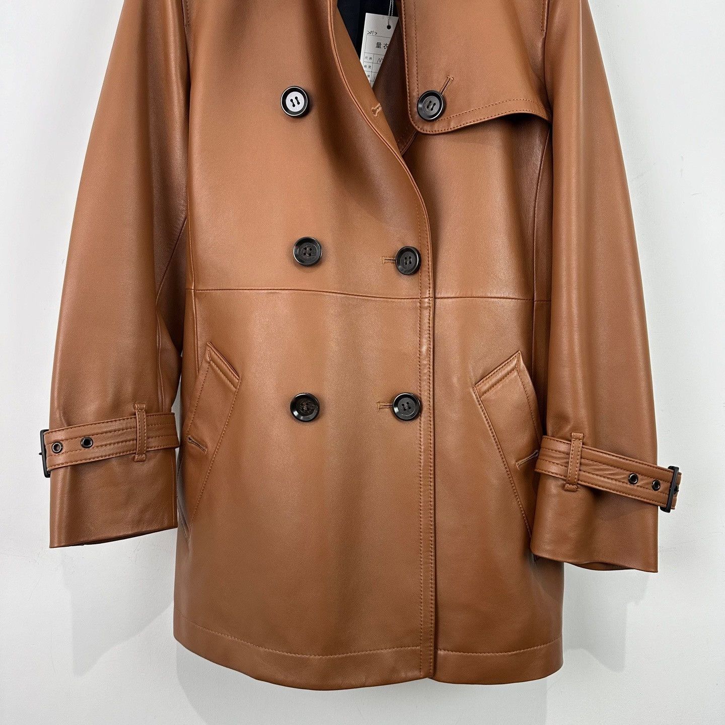 Coach Coach Double Breasted Lambskin Leather Jacket M Size M / US 6-8 / IT 42-44 - 5 Thumbnail
