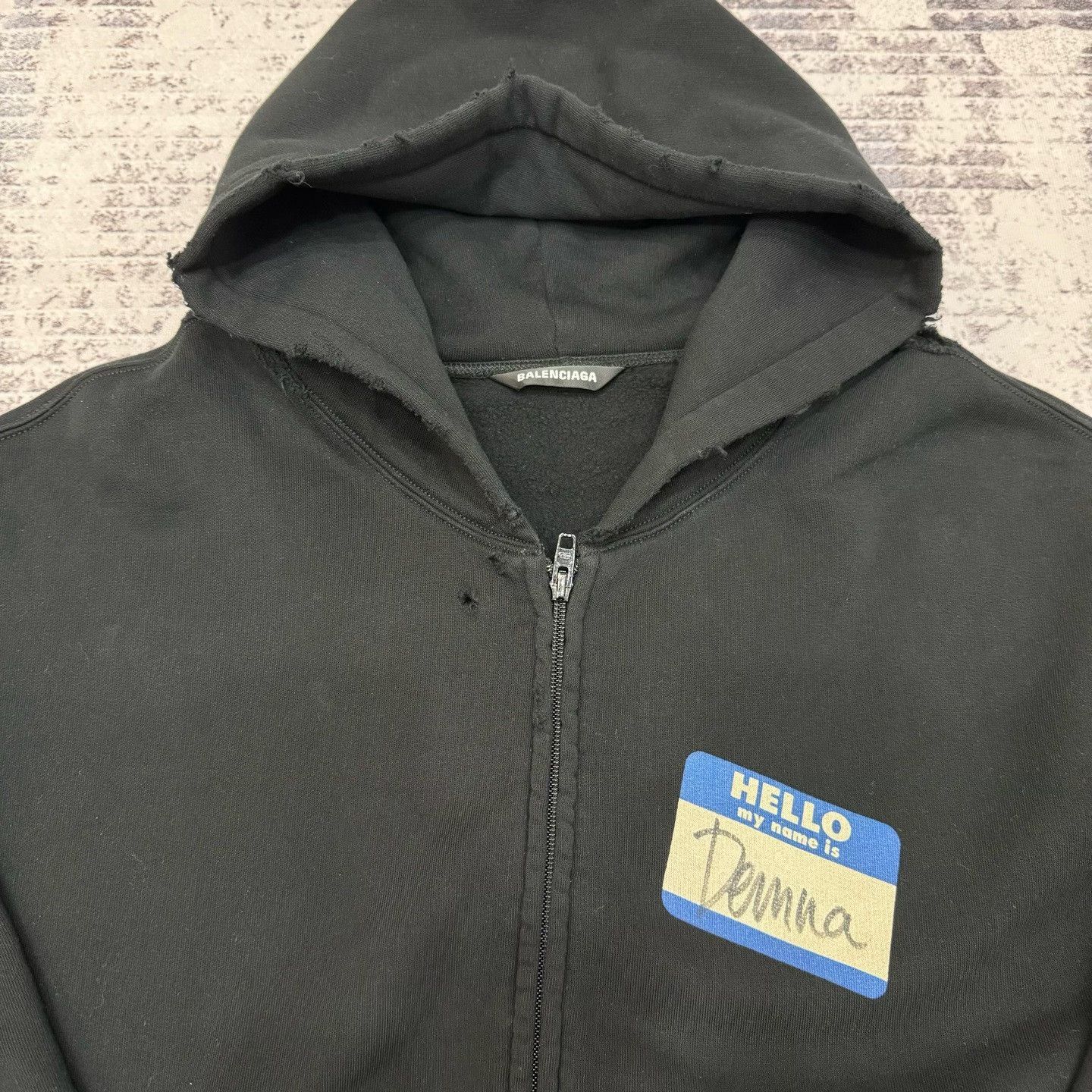 Balenciaga Balenciaga Demna Patch Zip-up Hoodie Size S Size US S / EU 44-46 / 1 - 6 Thumbnail