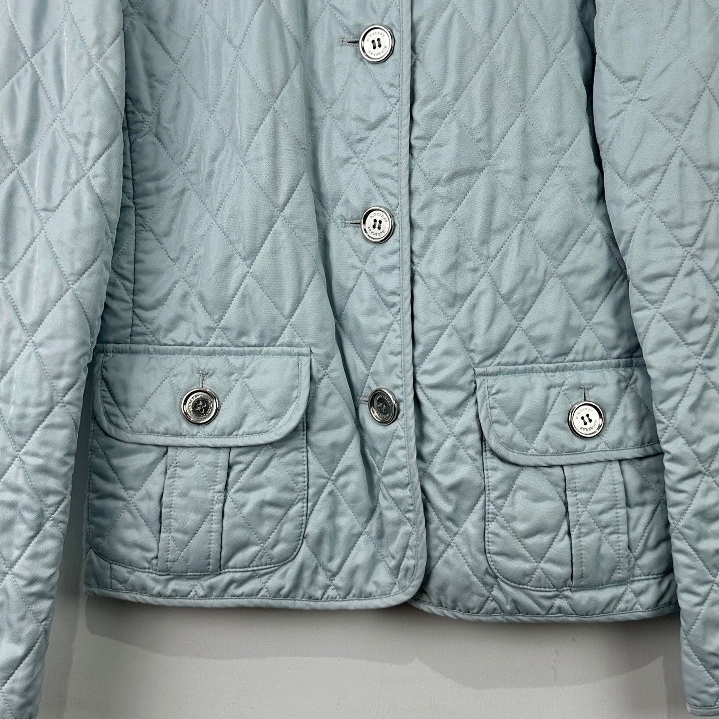 Burberry Burberry Brit Light Blue Quilted Jacket Size S Size S / US 4 / IT 40 - 5 Thumbnail